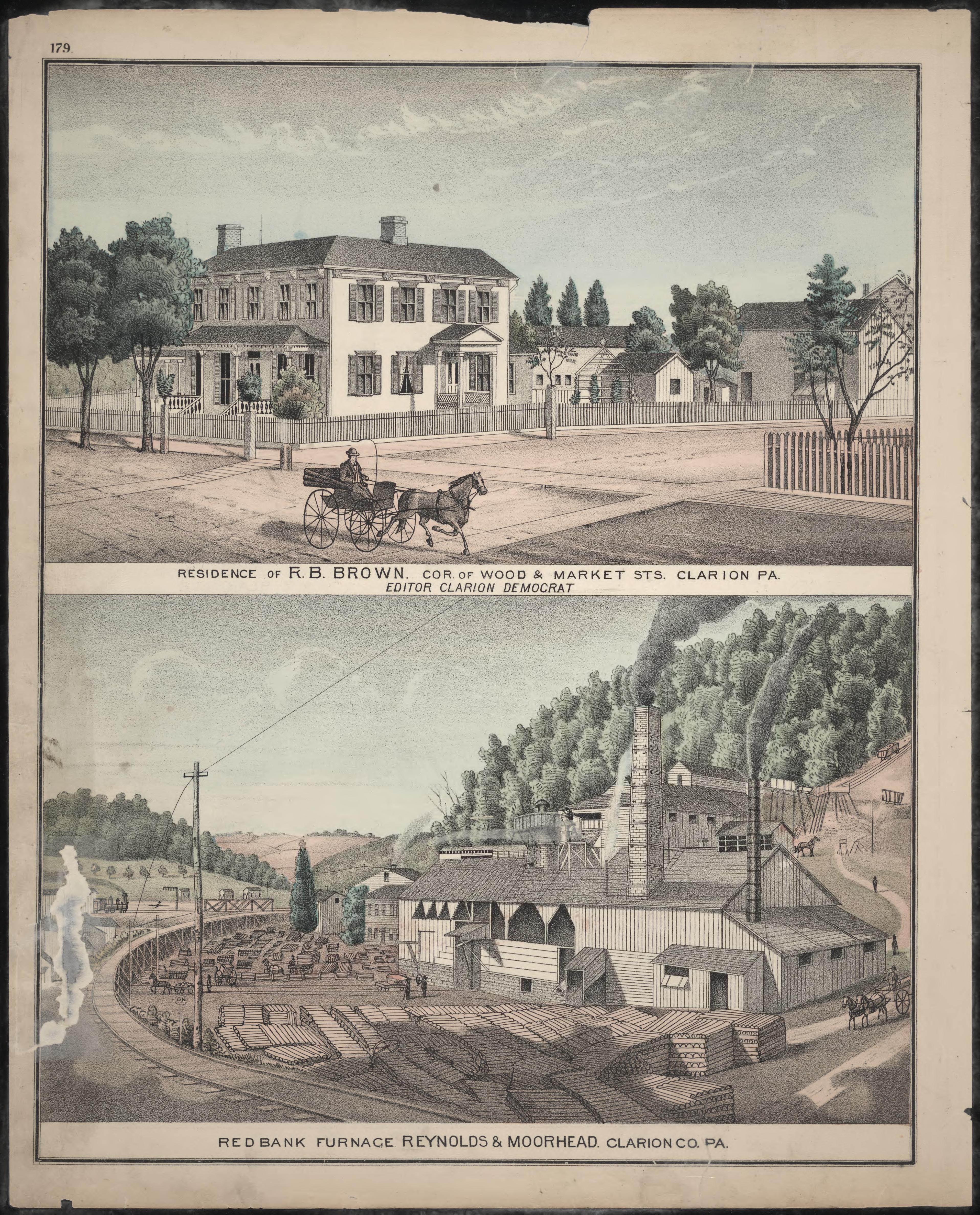R.B. Brown Residence and Reynolds & Moorhead Red Bank Furance from Caldwell&