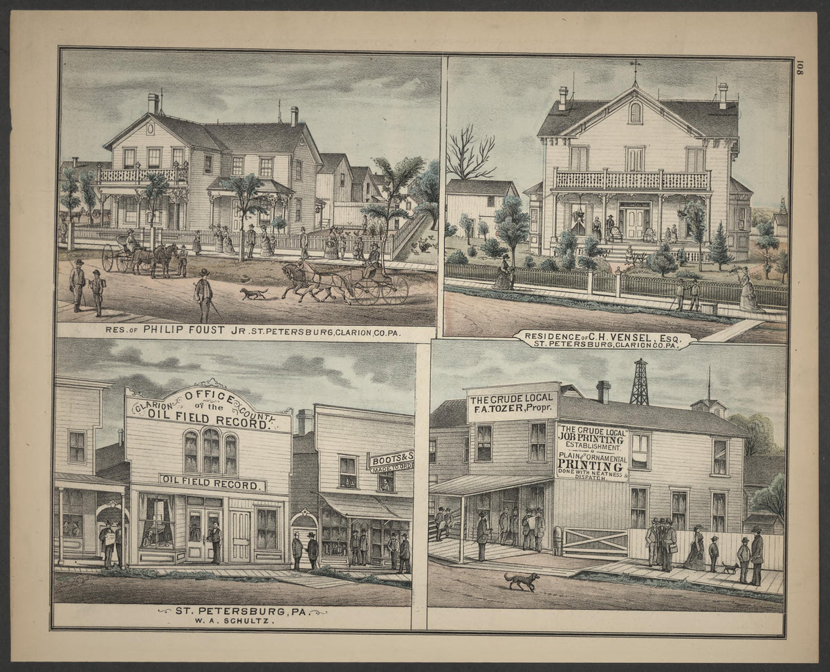 Philip Foust, Jr. and C.H. Vensel Residences and St. Petersburg from Caldwell&
