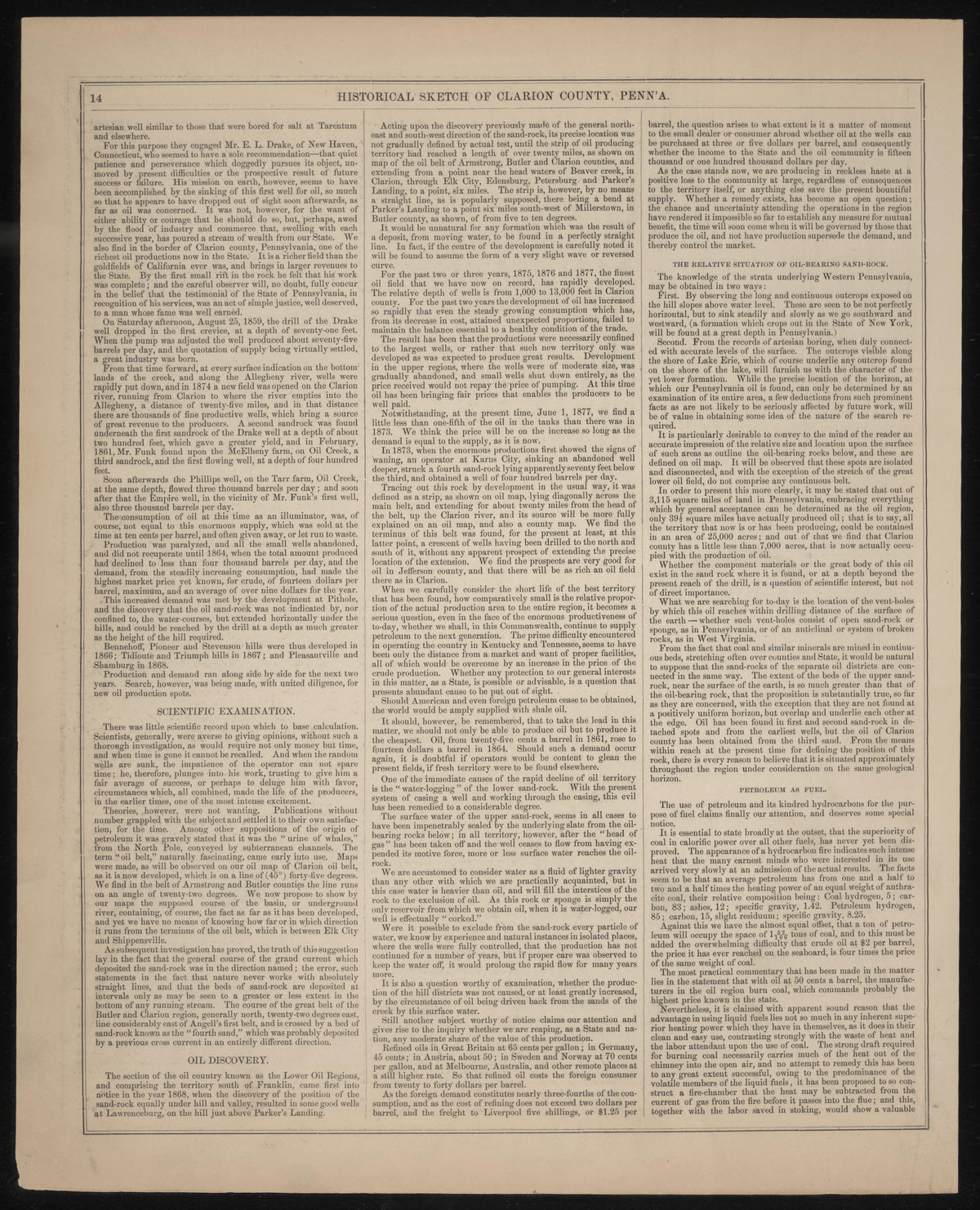 Historical Sketch of Clarion County, Pa.--6 from Caldwell&