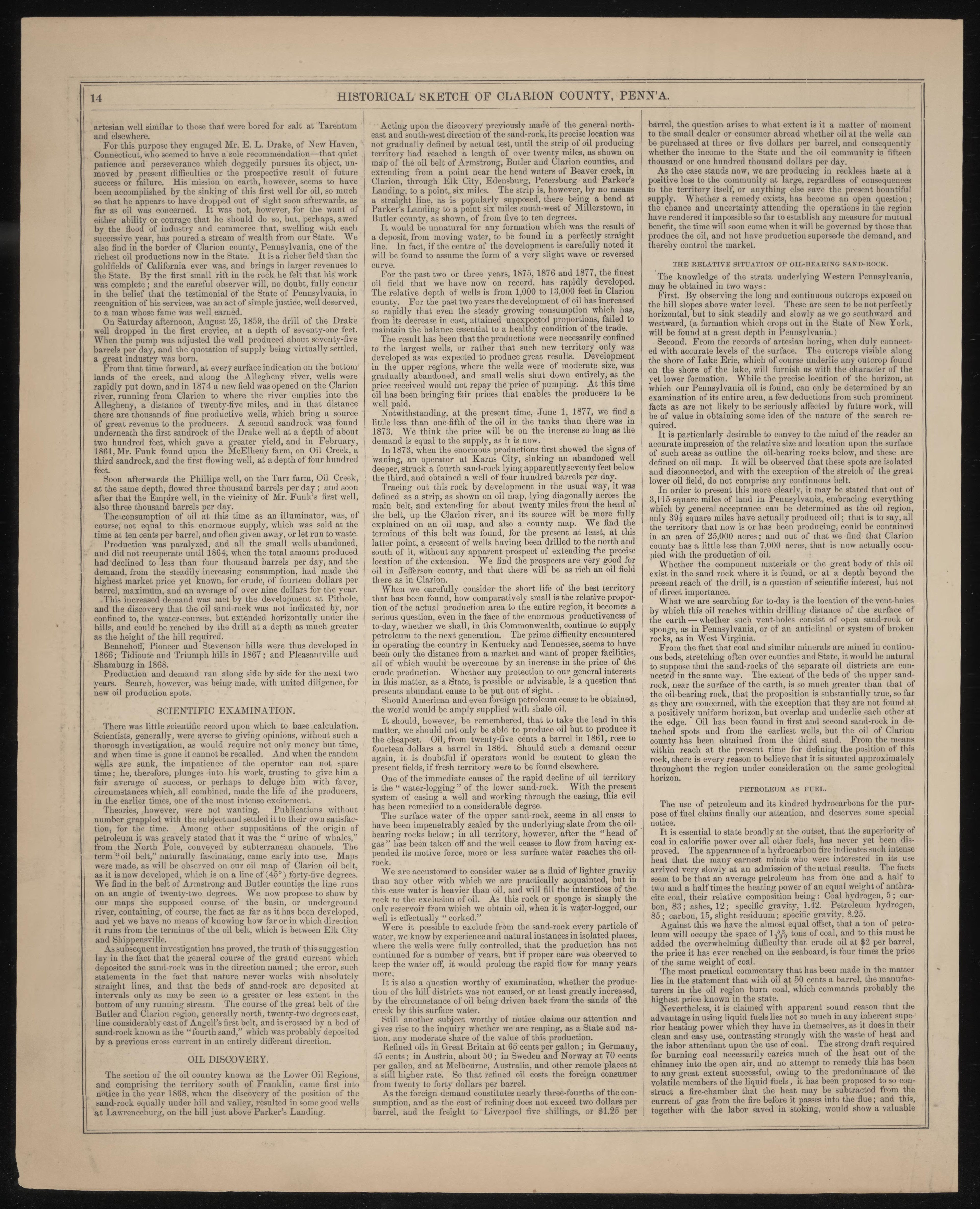 Historical Sketch of Clarion County, Pa.--6 from Caldwell&