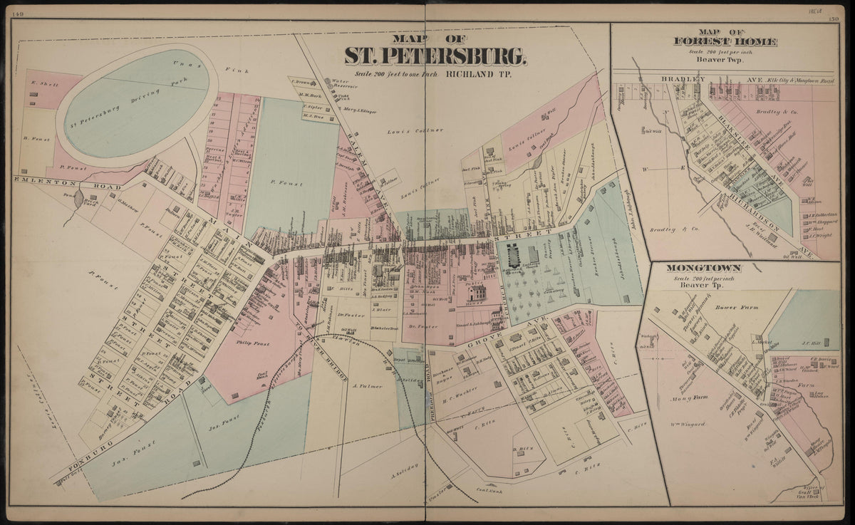 Map of St. Petersburg from Caldwell&