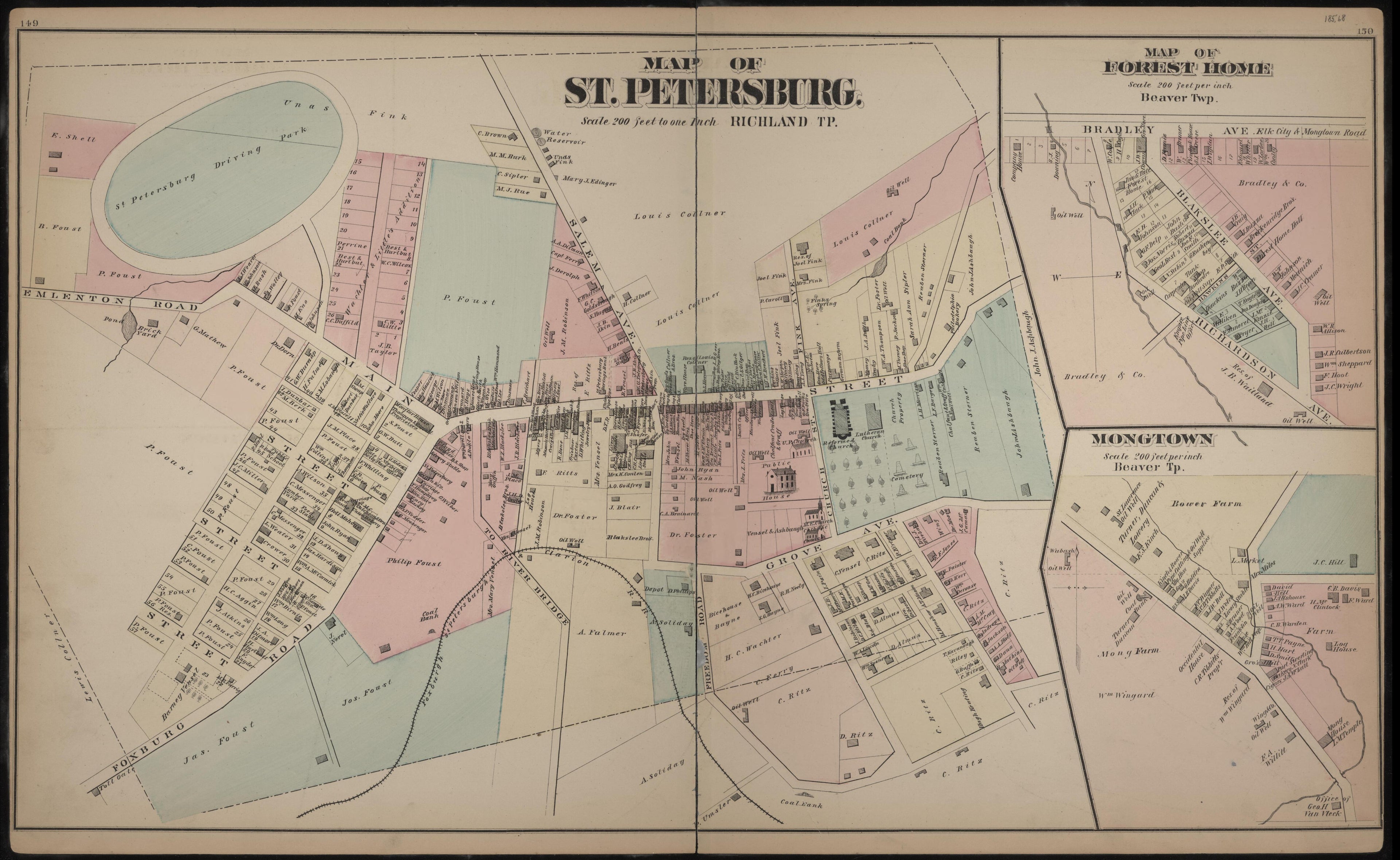 Map of St. Petersburg from Caldwell&