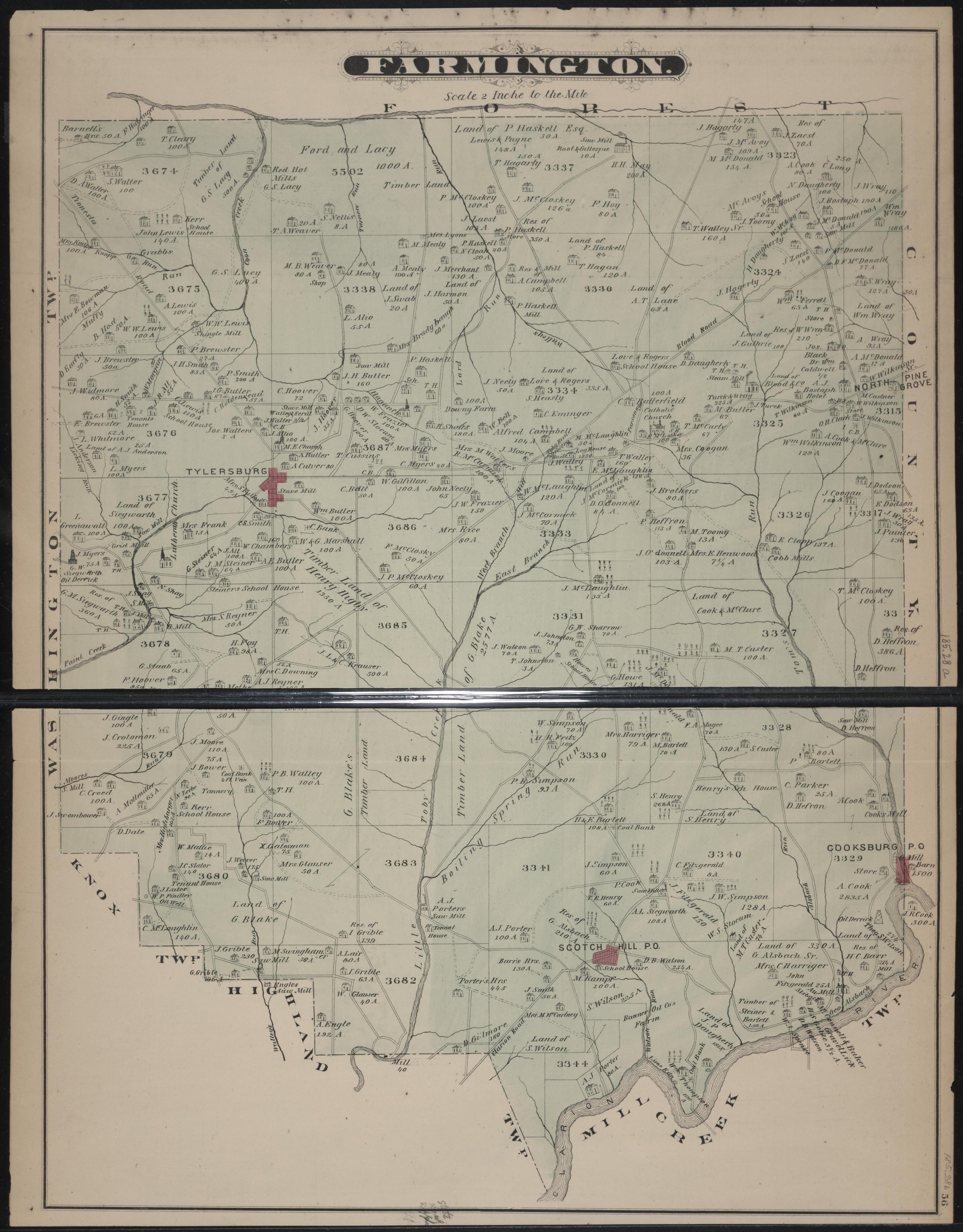 Farmington Map from Caldwell&