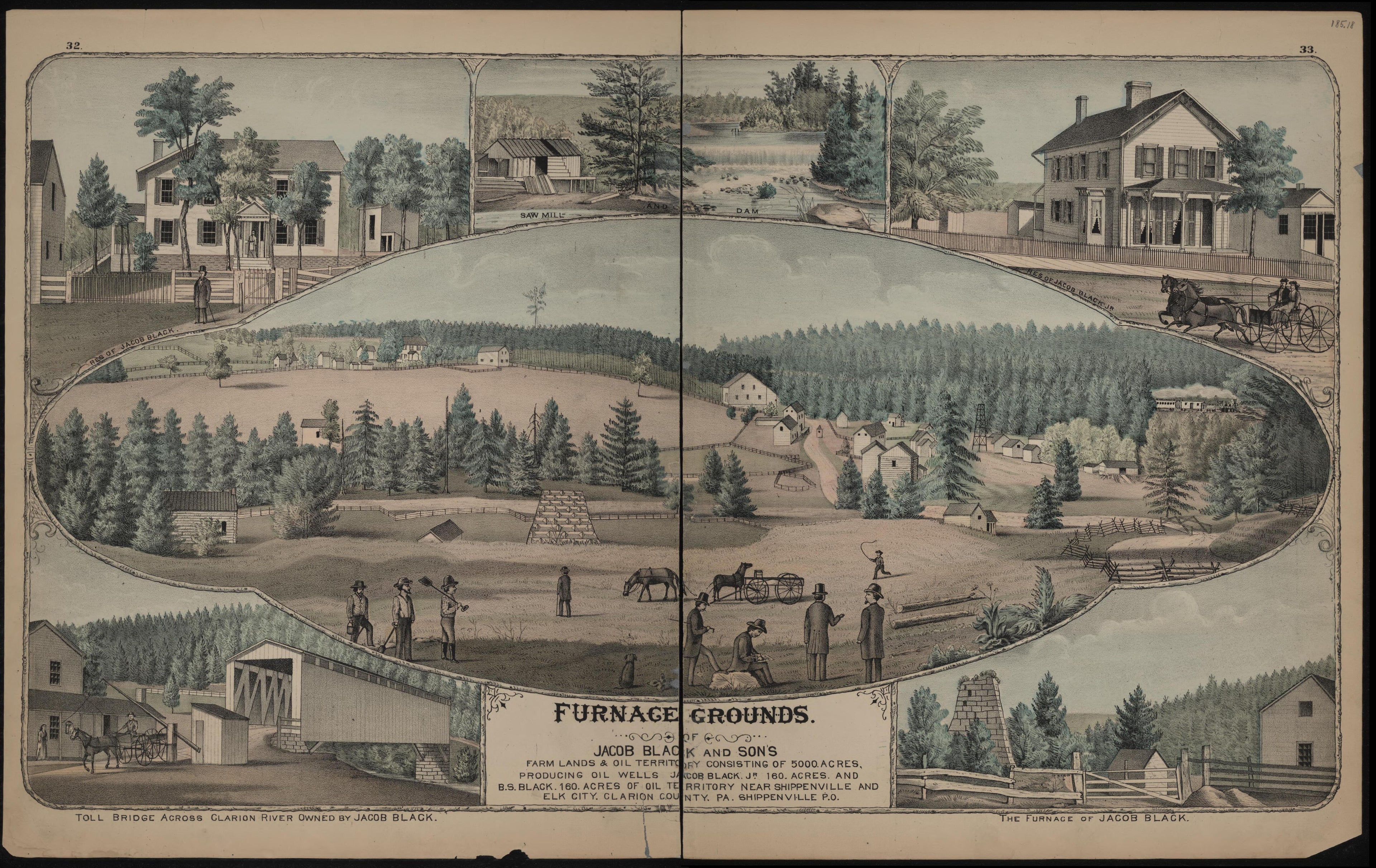 Furance Grounds of Jacob Black and Sons from Caldwell&