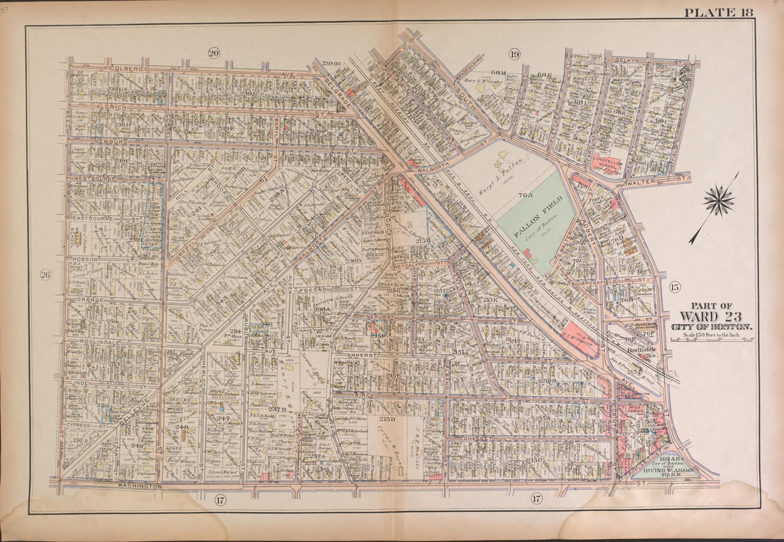 This old map of Boston, Massachusetts, , West Roxbury, West Roxbury (Boston) was created by Bromley, George Washington|Bromley, Walter Scott|G.W. Bromley & Co in 1924