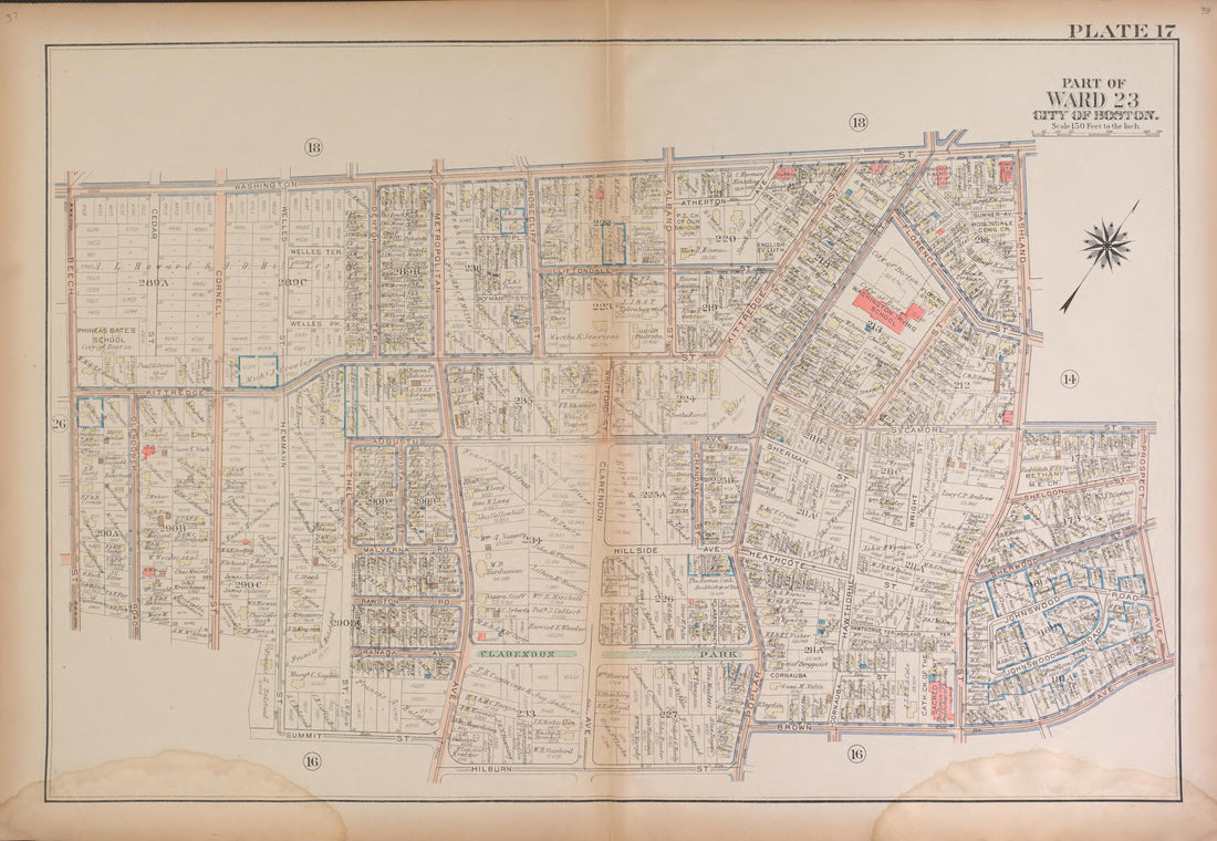This old map of Boston, Massachusetts, , West Roxbury, West Roxbury (Boston) was created by Bromley, George Washington|Bromley, Walter Scott|G.W. Bromley & Co in 1924