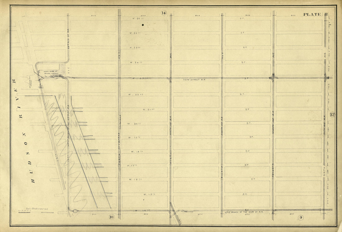 This old map of Manhattan, Manhattan (New York), New York, New York (State), was created by Metropolitan Street Railway Company. Maintenance of Way Department in 1896