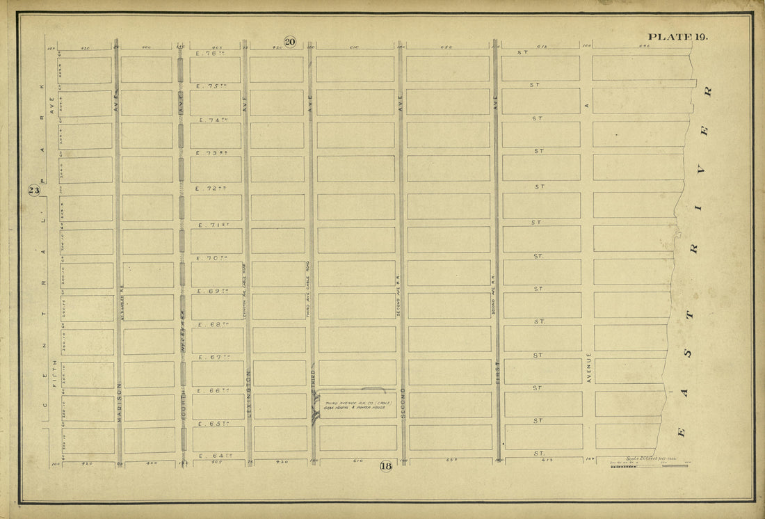 This old map of Manhattan, Manhattan (New York), New York, New York (State), was created by Metropolitan Street Railway Company. Maintenance of Way Department in 1896