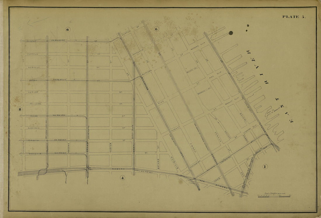 This old map of Manhattan, Manhattan (New York), New York, New York (State), was created by Metropolitan Street Railway Company. Maintenance of Way Department in 1896