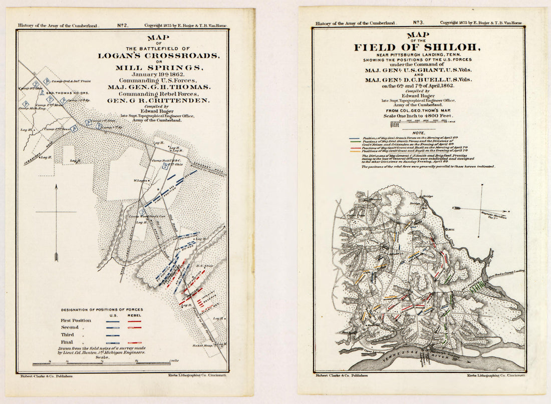 This old map of Southern States, was created by Ruger, Edward|Thomas, George H. (George Henry)|Van Horne, Thomas B. (Thomas Budd) in 1875
