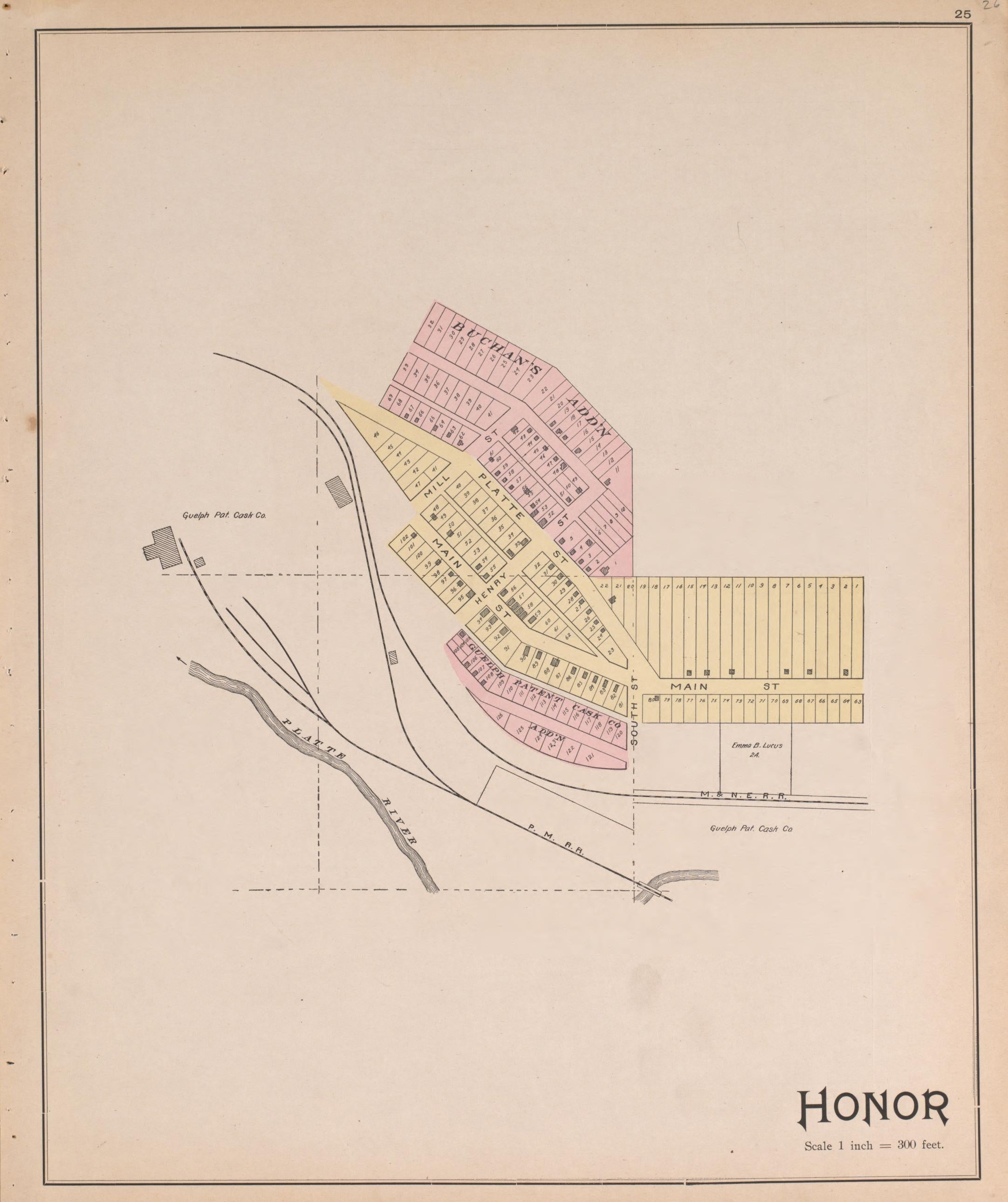 Honor from Atlas of Benzie County, Michigan : With Maps of Michigan, United States and the World, Alaska, Cuba, Porto Rico, Hawaii and the Philippines : Also a Complete Mailing List of All Resident … 1901 by Relic Map Company