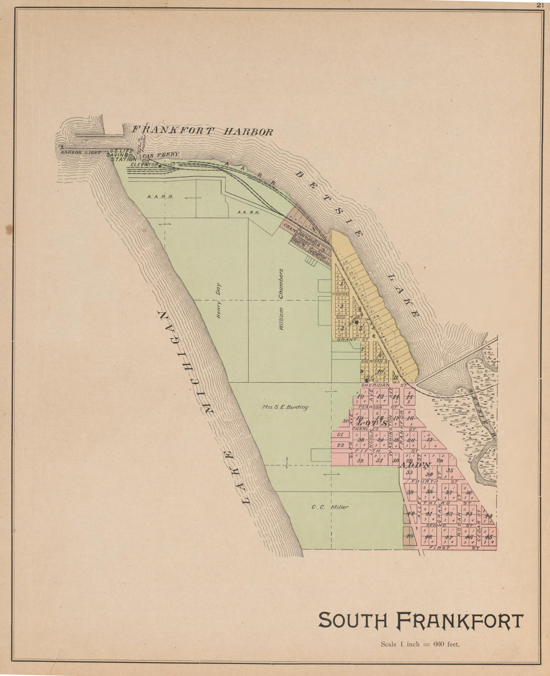 This old map of Benzie County, Michigan, was created by Ferris, Charles E. (Charles Edward) in 1901