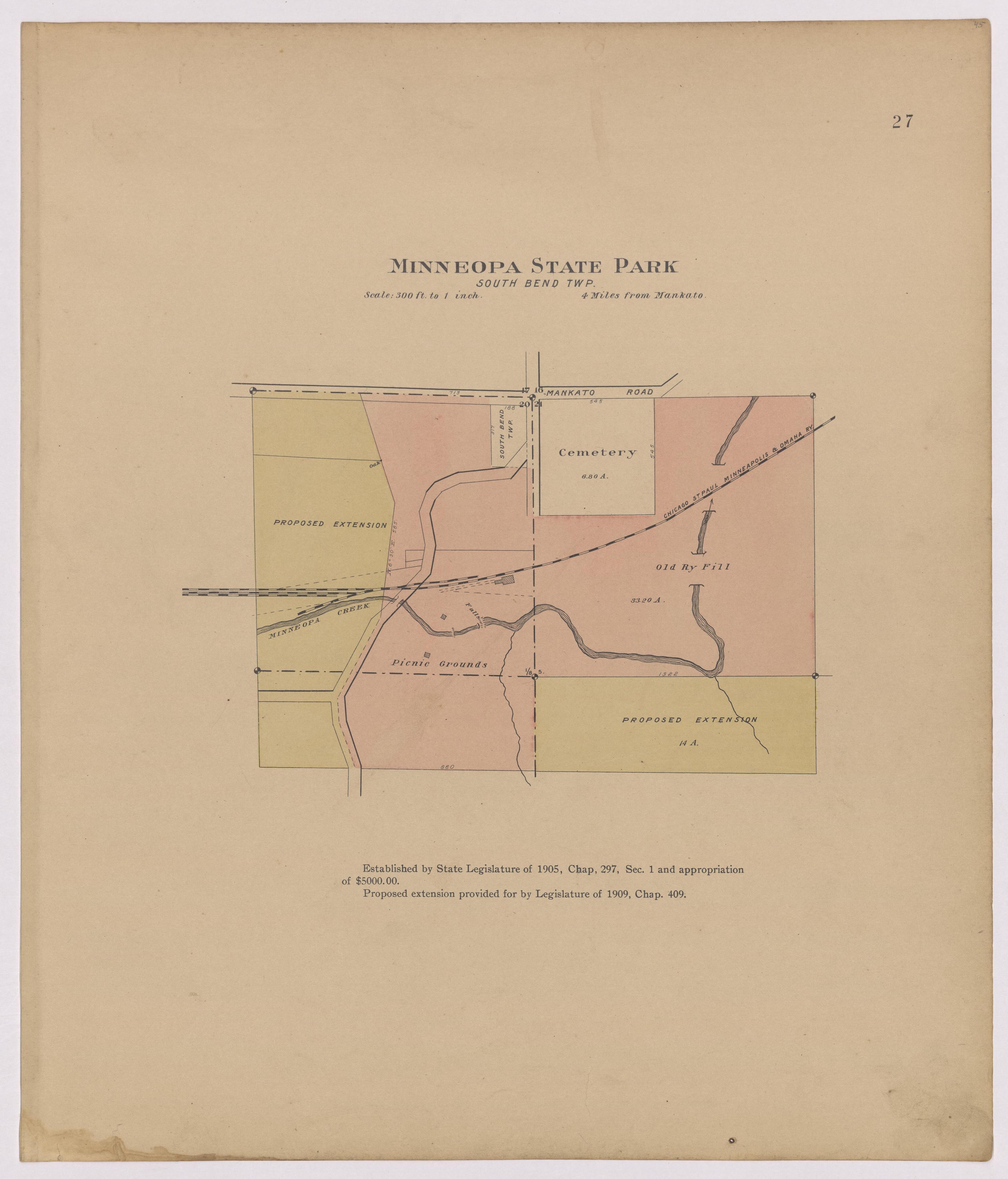 Image 17 of Atlas of Mankato, Minnesota from Atlas of Mankato, Minnesota : Compiled from Public Records and Plats and Personal Surveys : Also Maps of Madison Lake, Washington Lake, and Minneopa State Park 1921 by Relic Map Company