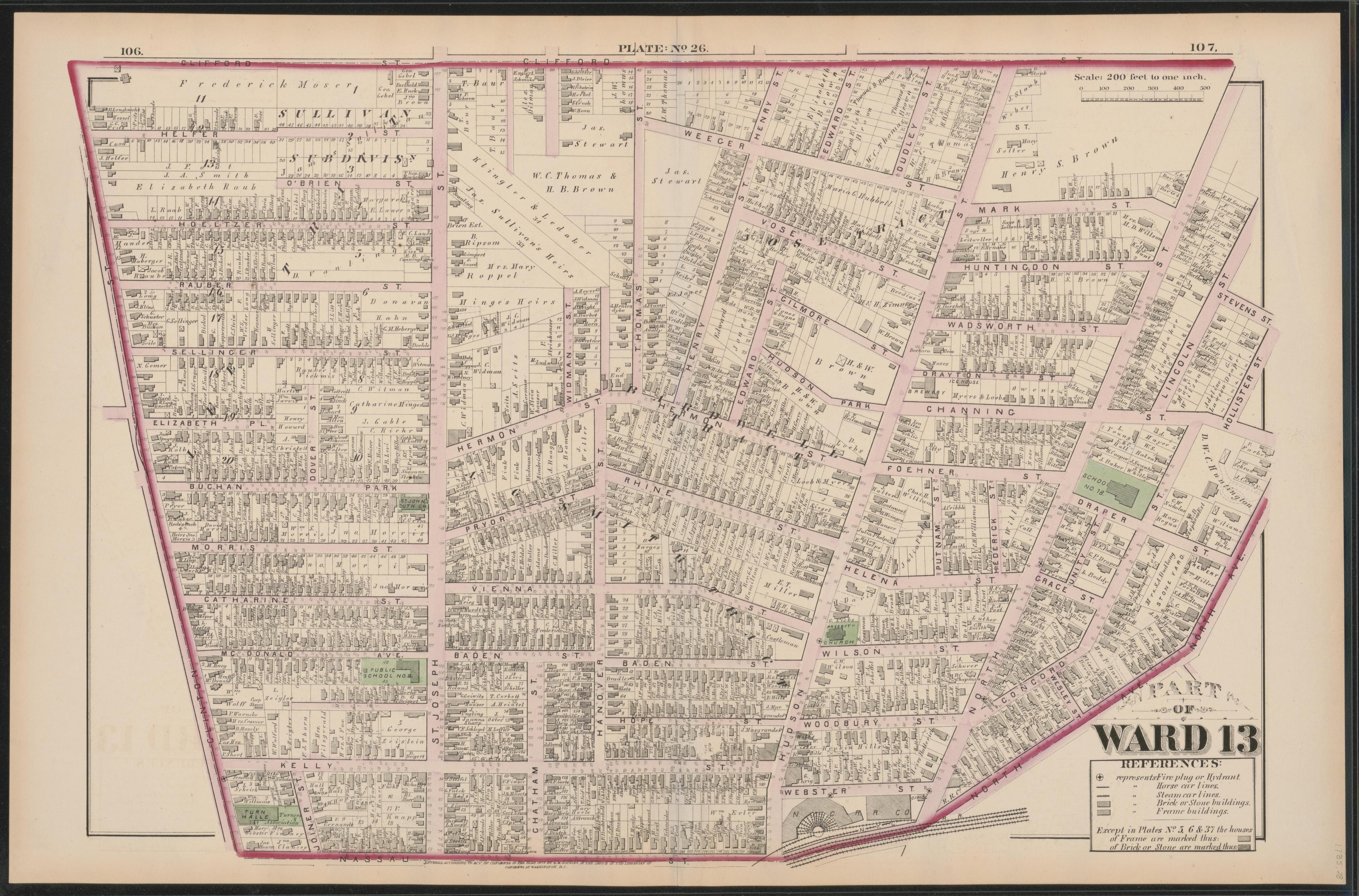 Image 27 of City Atlas of Rochester, New York (maps Only) from City Atlas of Rochester, New York : from Official Records, Private Plans and Actual Surveys, Based Upon Plans Deposited In the Department of Surveys 1875 by Relic Map Company