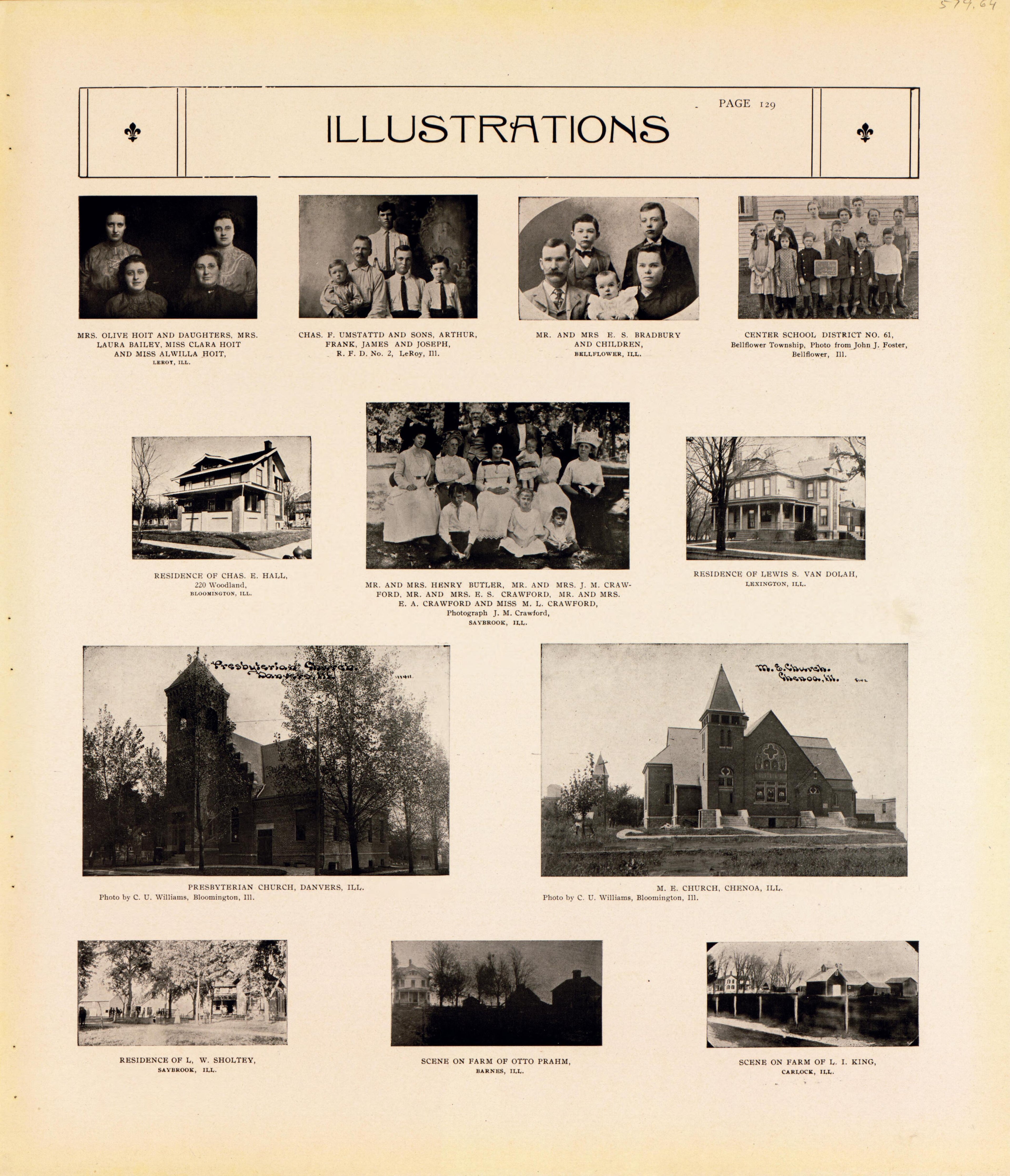 Illustrations--continued from Standard Atlas of McLean County, Illinois, Including a Plat Book of the Villages, Cities and Townships of the County 1914 by Relic Map Company