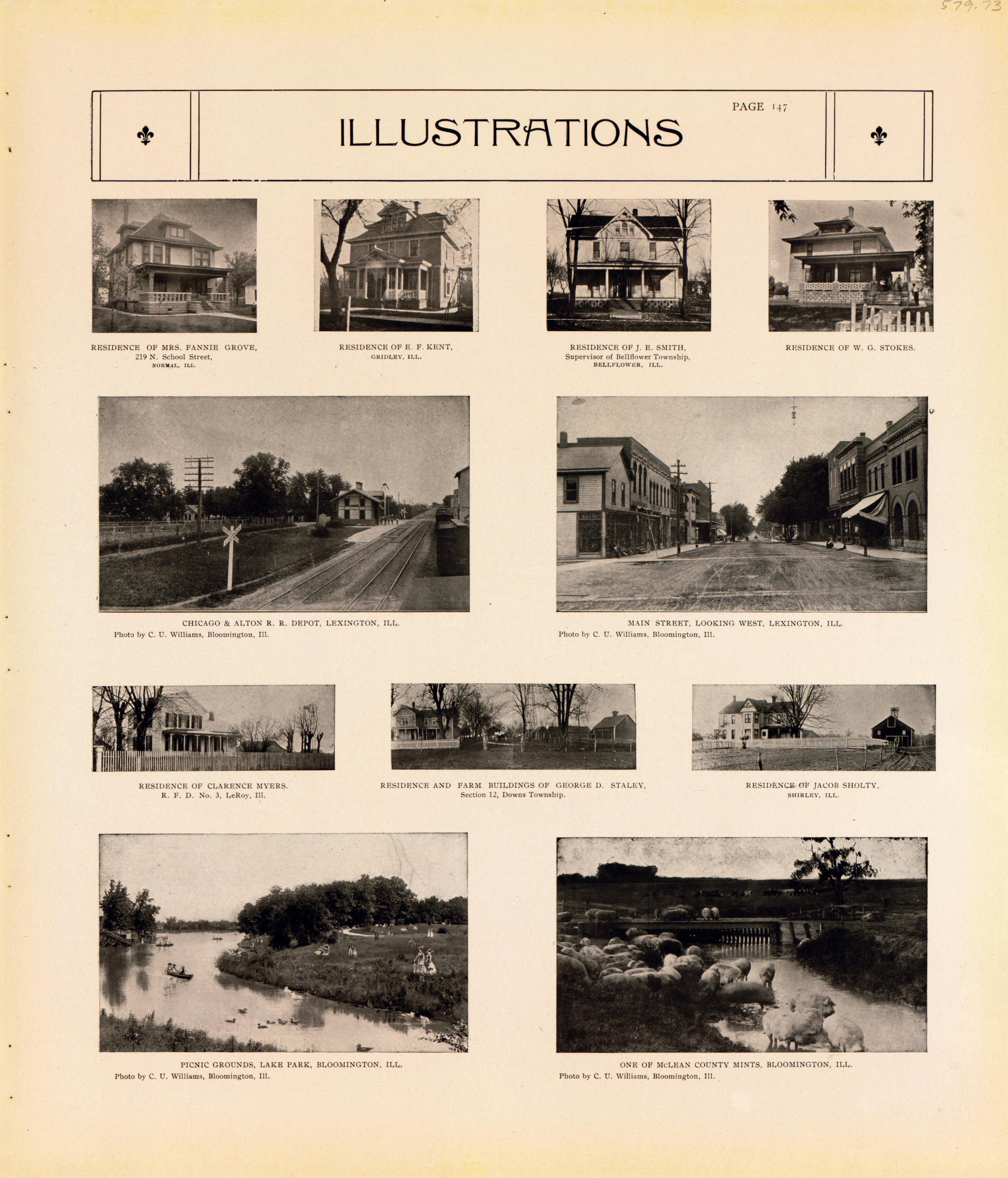 Illustrations--continued from Standard Atlas of McLean County, Illinois, Including a Plat Book of the Villages, Cities and Townships of the County 1914 by Relic Map Company