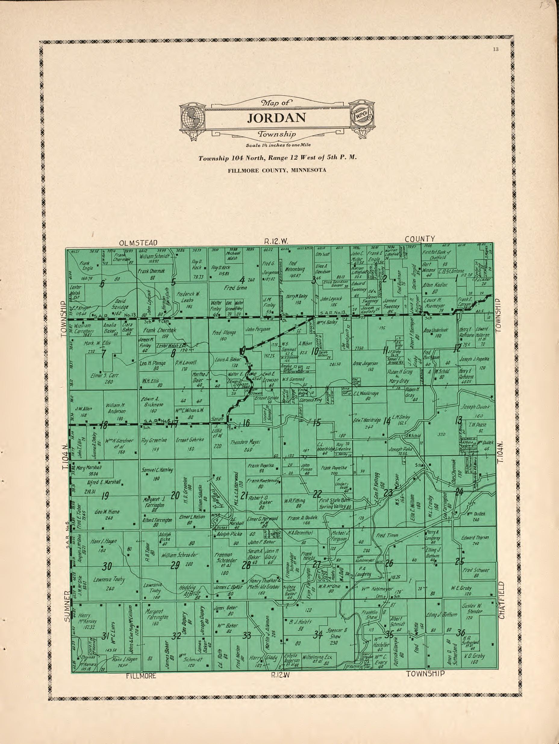 Jordan Township from Atlas and Farmers&