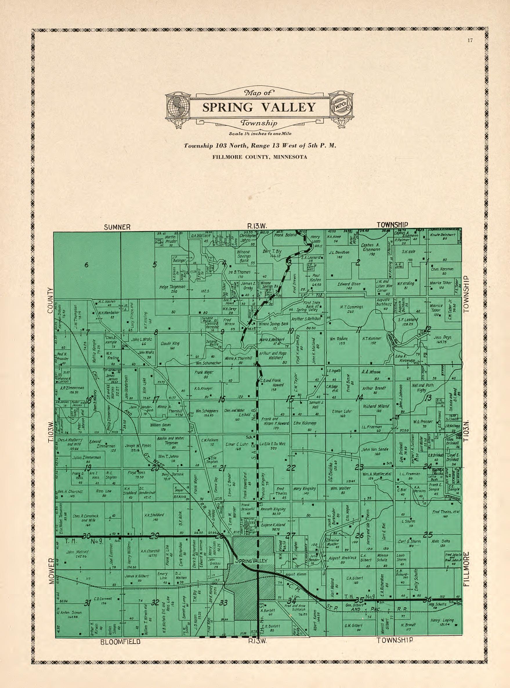 Spring Valley Township from Atlas and Farmers&