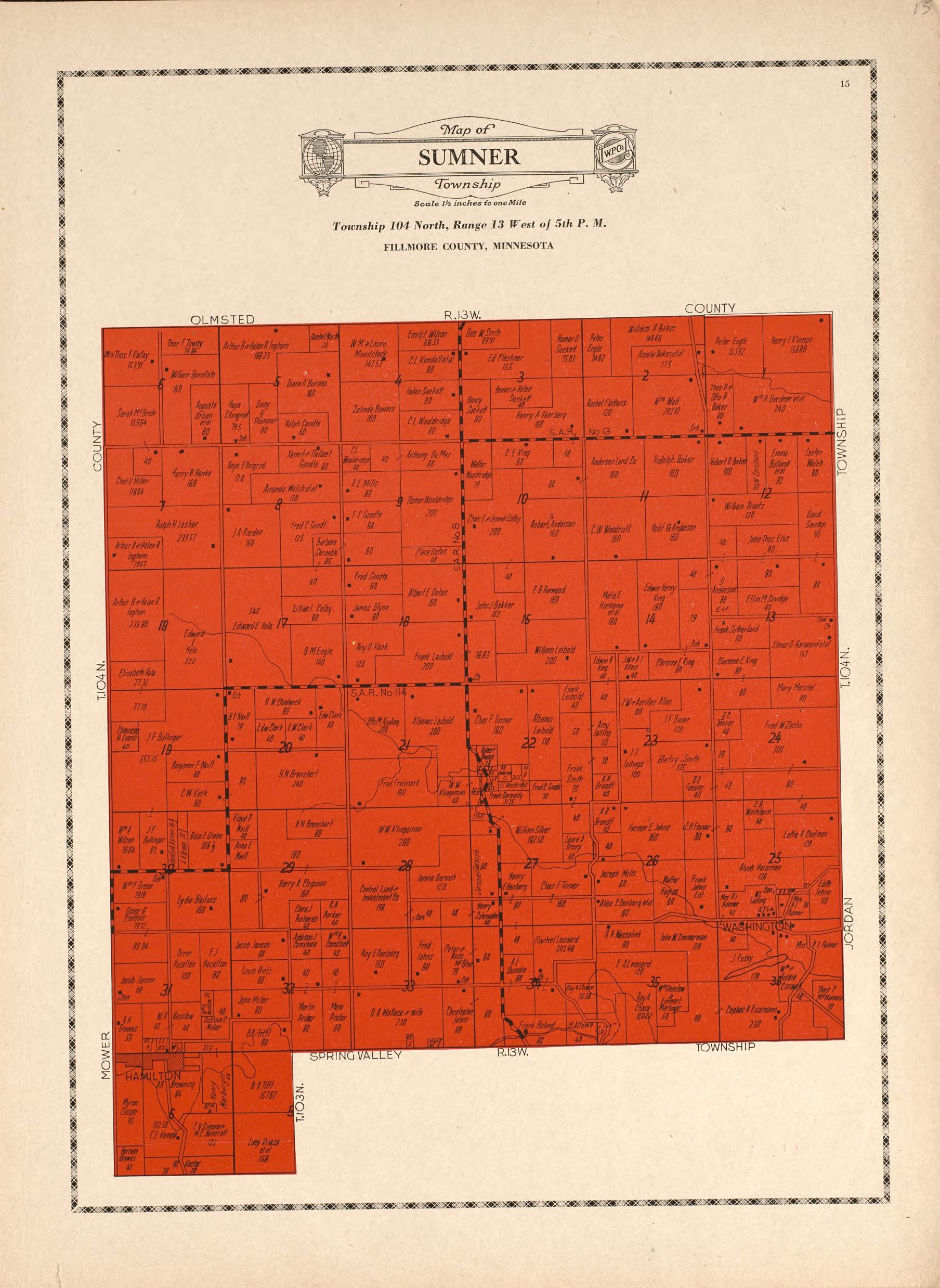 Sumner Township from Atlas and Farmers&