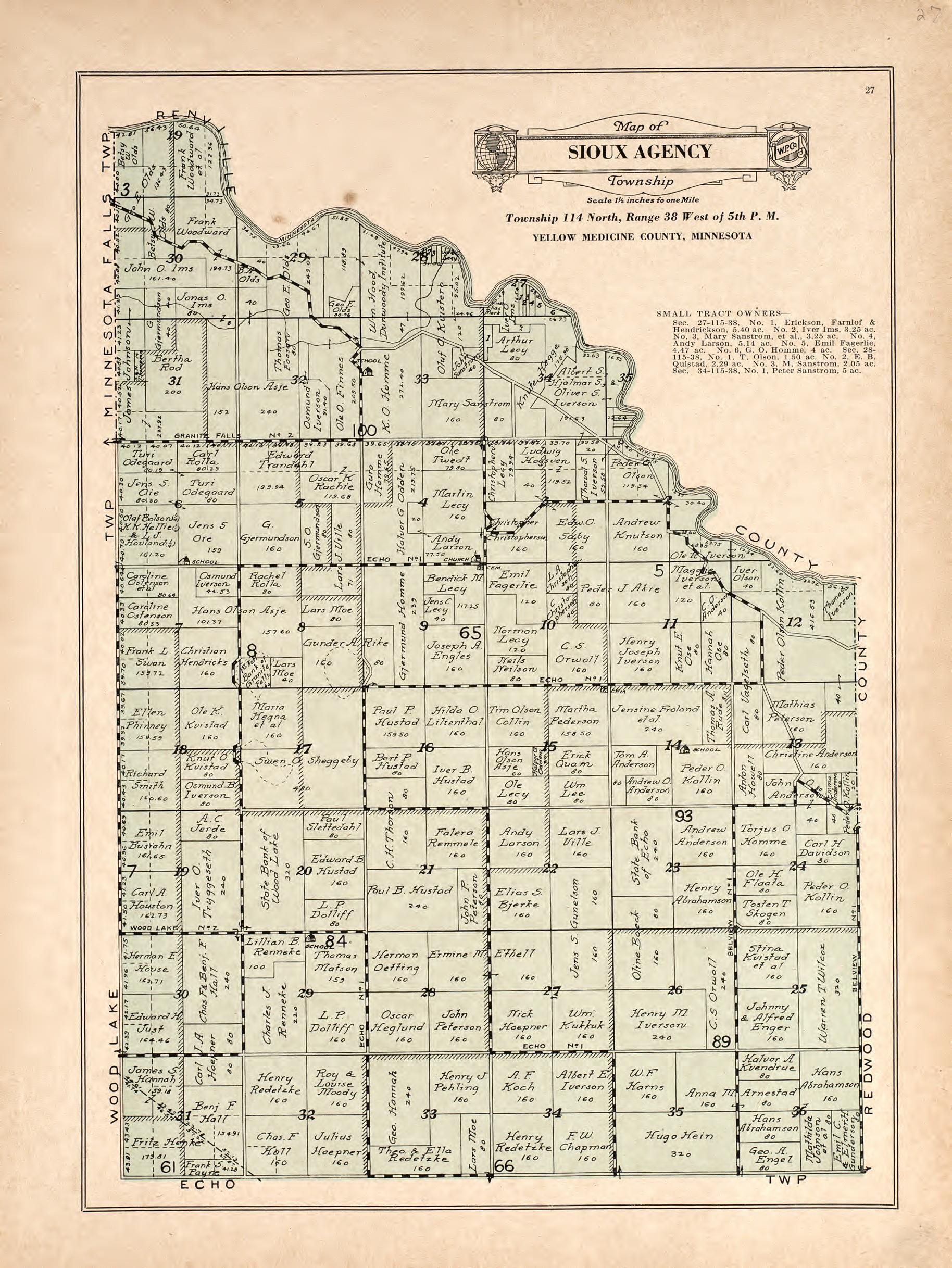 Sioux Agency from Atlas and Farmers&