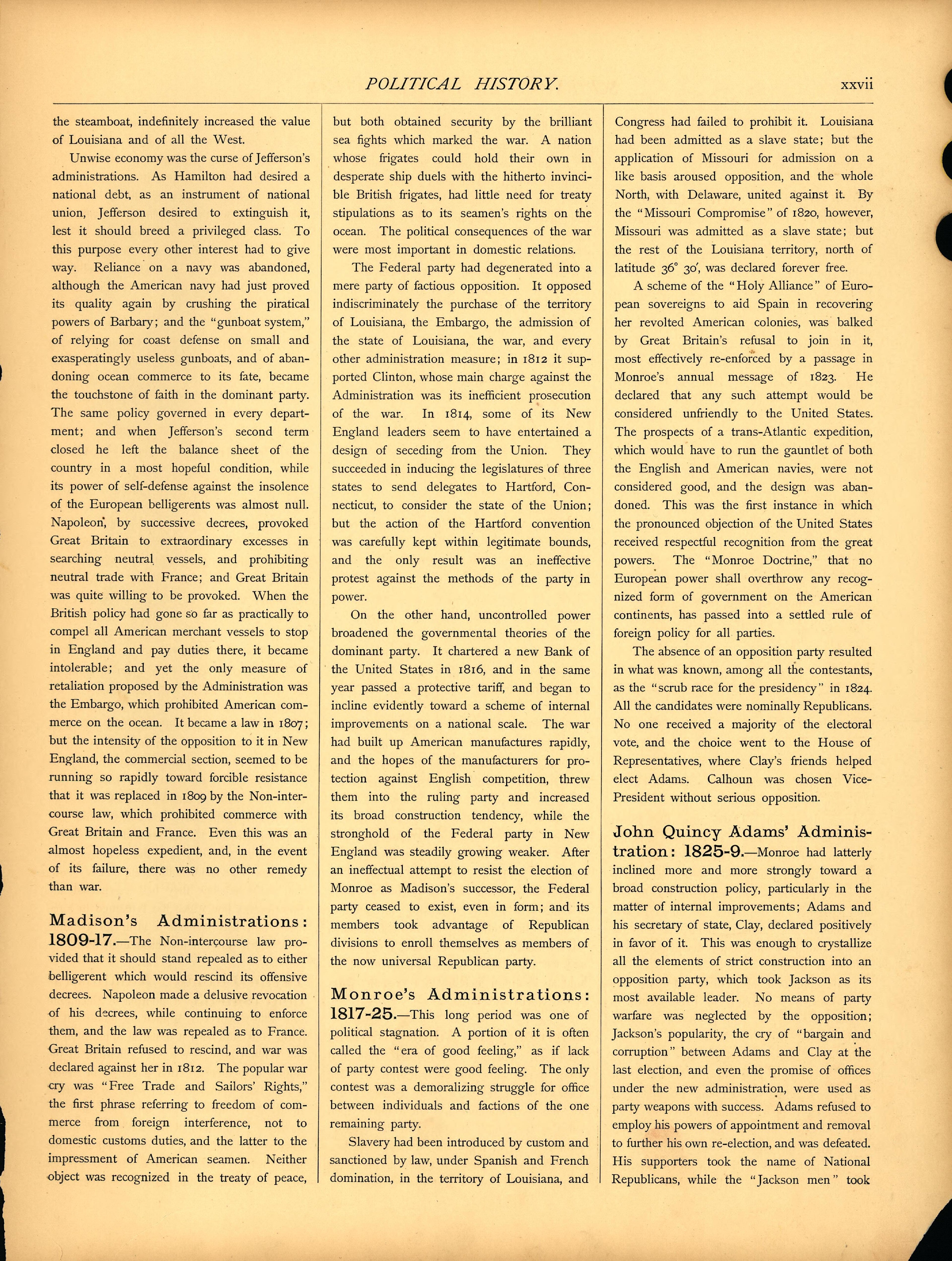 Political History (continued) (xvii) from Scribner&