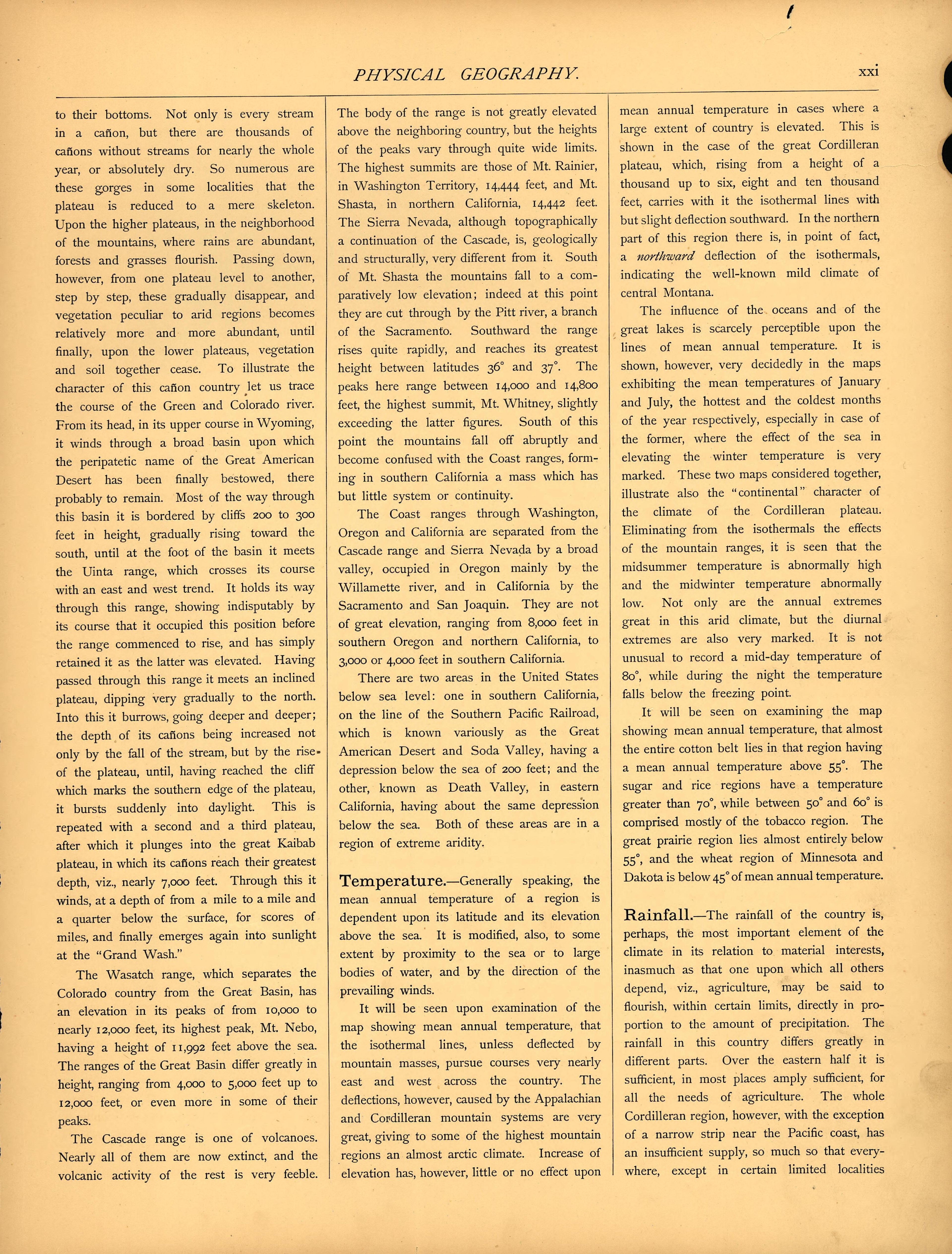 Physical Geography (continued) (xxi) from Scribner&