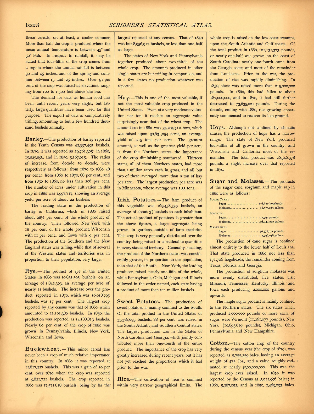 Agriculture (continued) (lxxxvi) from Scribner&