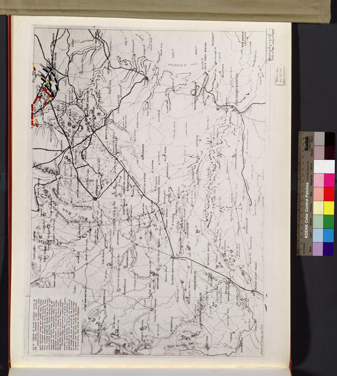 This old map of Manassas Region, , Virginia was created by Russell, Robert E. L. in 1862