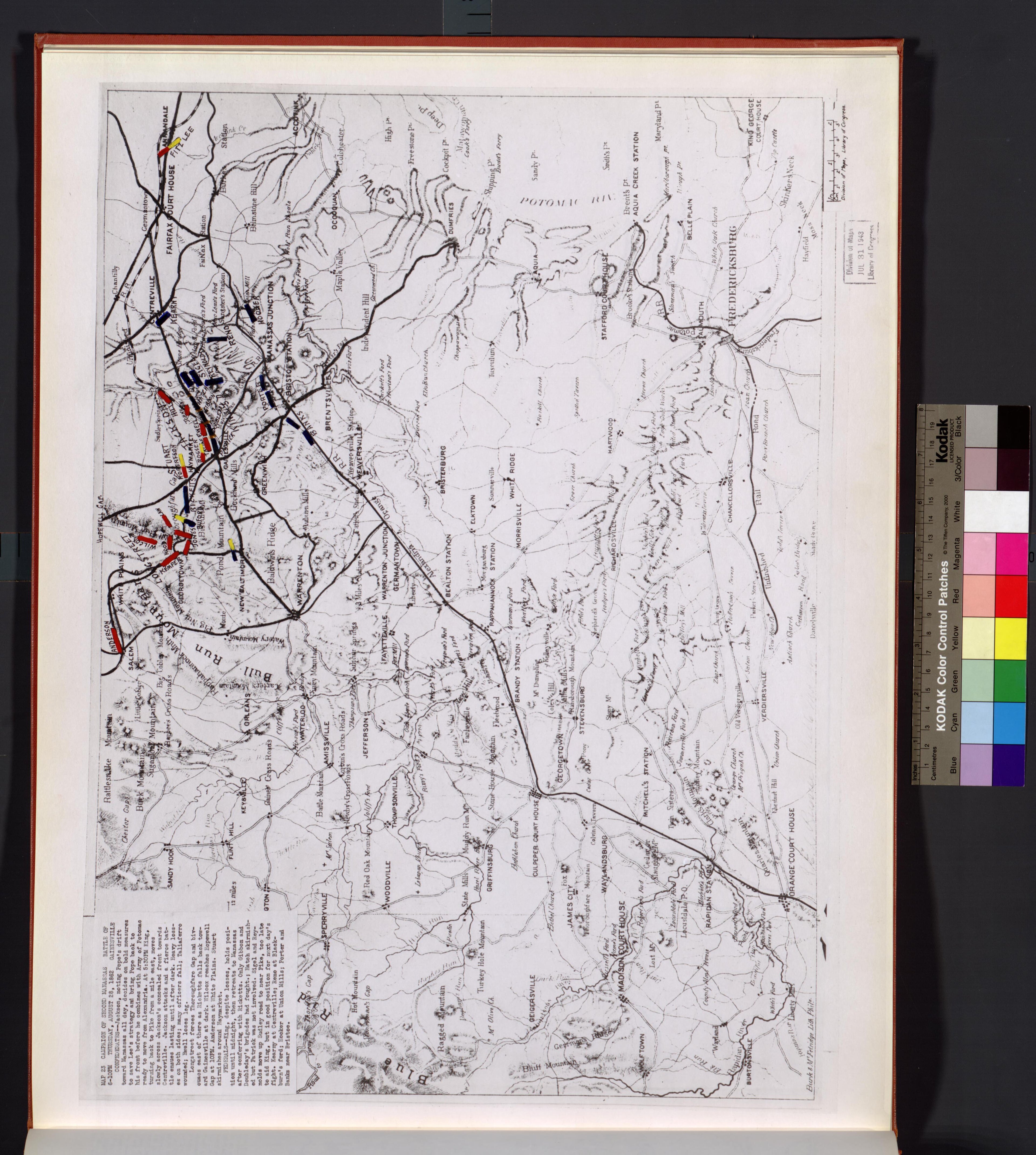 This old map of Manassas Region, , Virginia was created by Russell, Robert E. L. in 1862