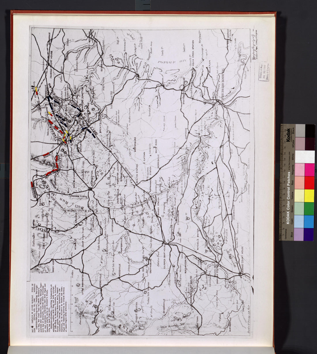 This old map of Manassas Region, , Virginia was created by Russell, Robert E. L. in 1862