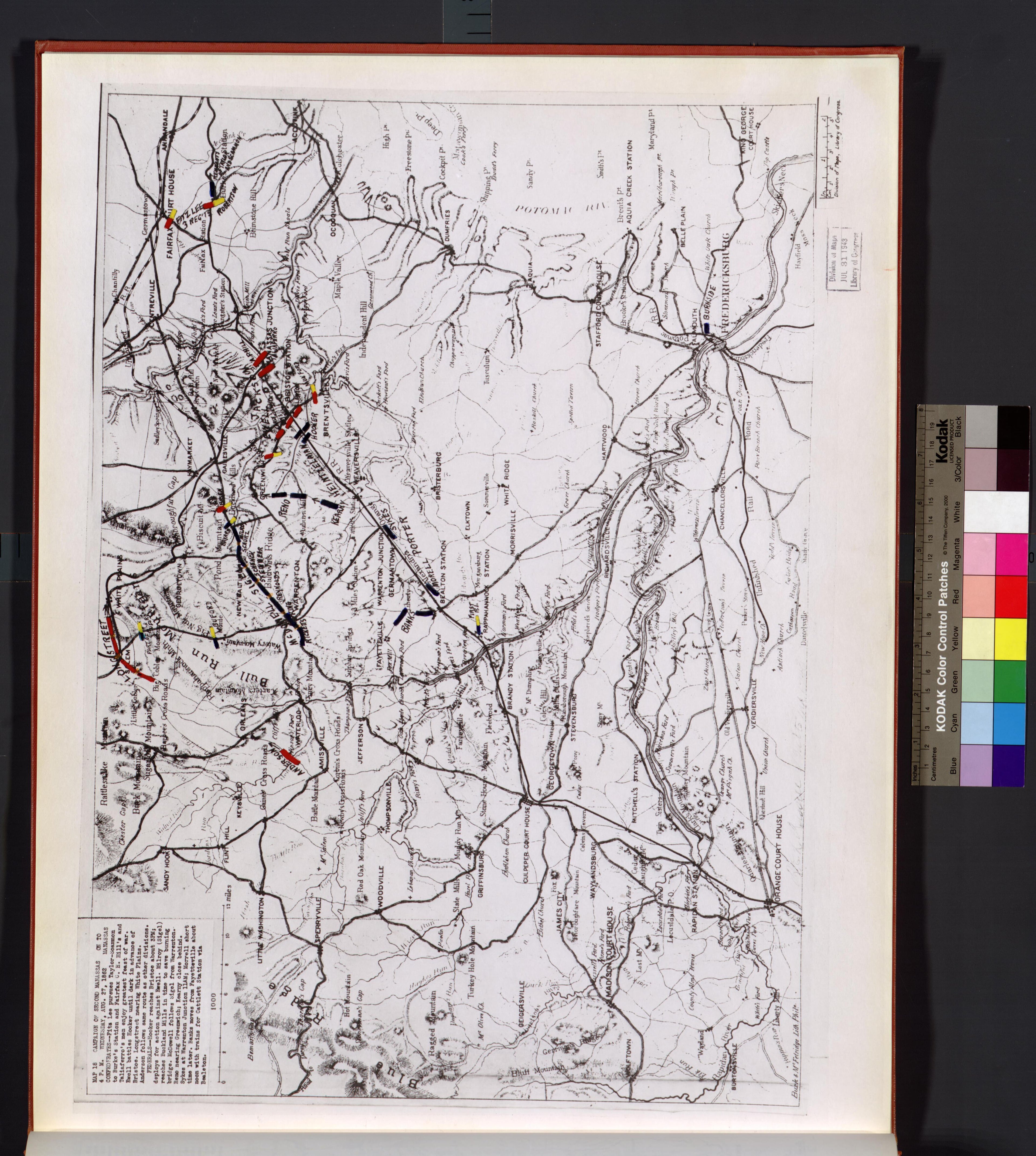 This old map of Manassas Region, , Virginia was created by Russell, Robert E. L. in 1862