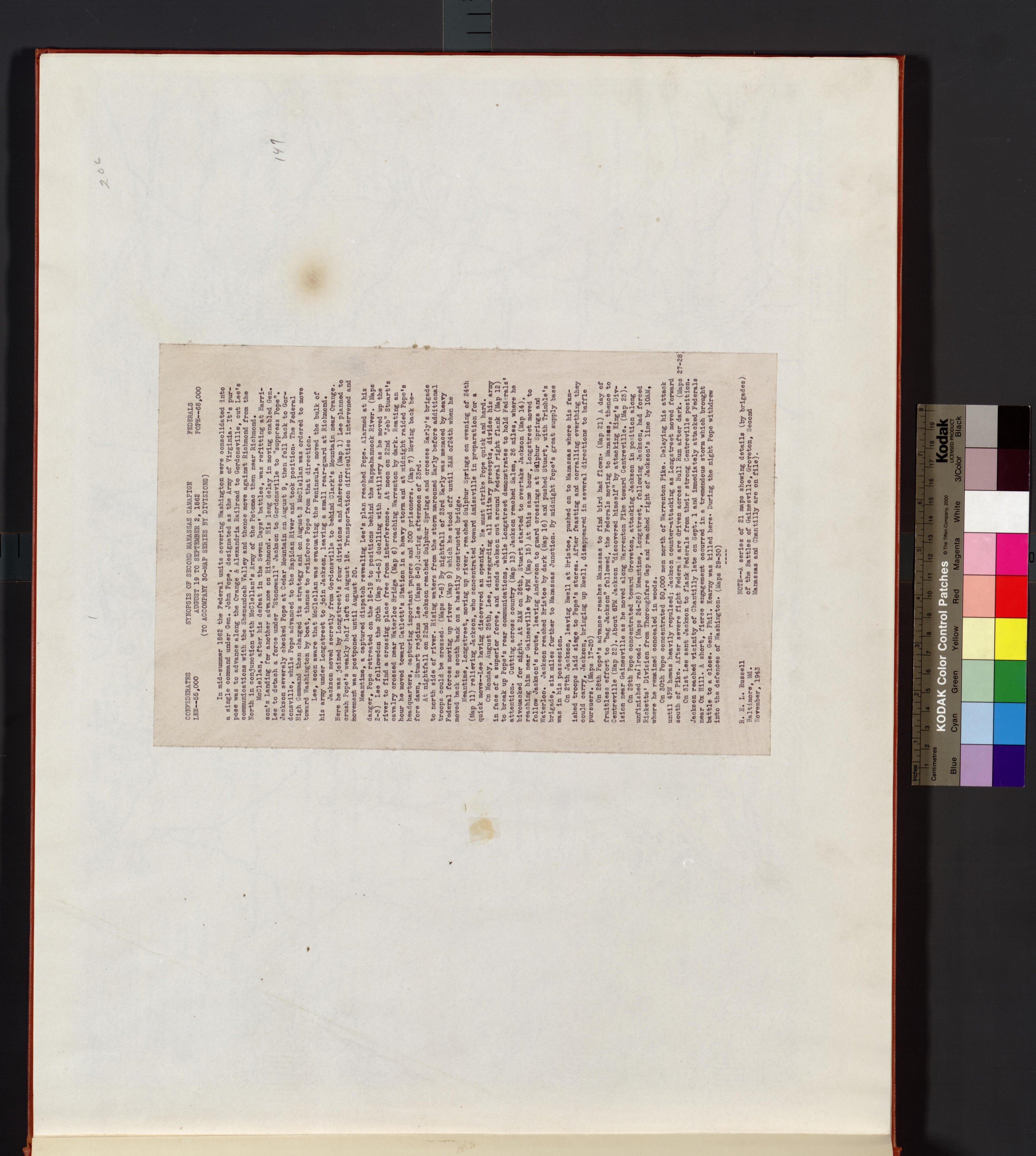 This old map of Manassas Region, , Virginia was created by Russell, Robert E. L. in 1862