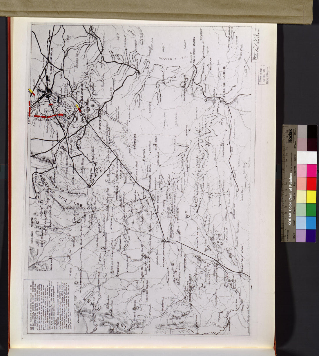 This old map of Manassas Region, , Virginia was created by Russell, Robert E. L. in 1862
