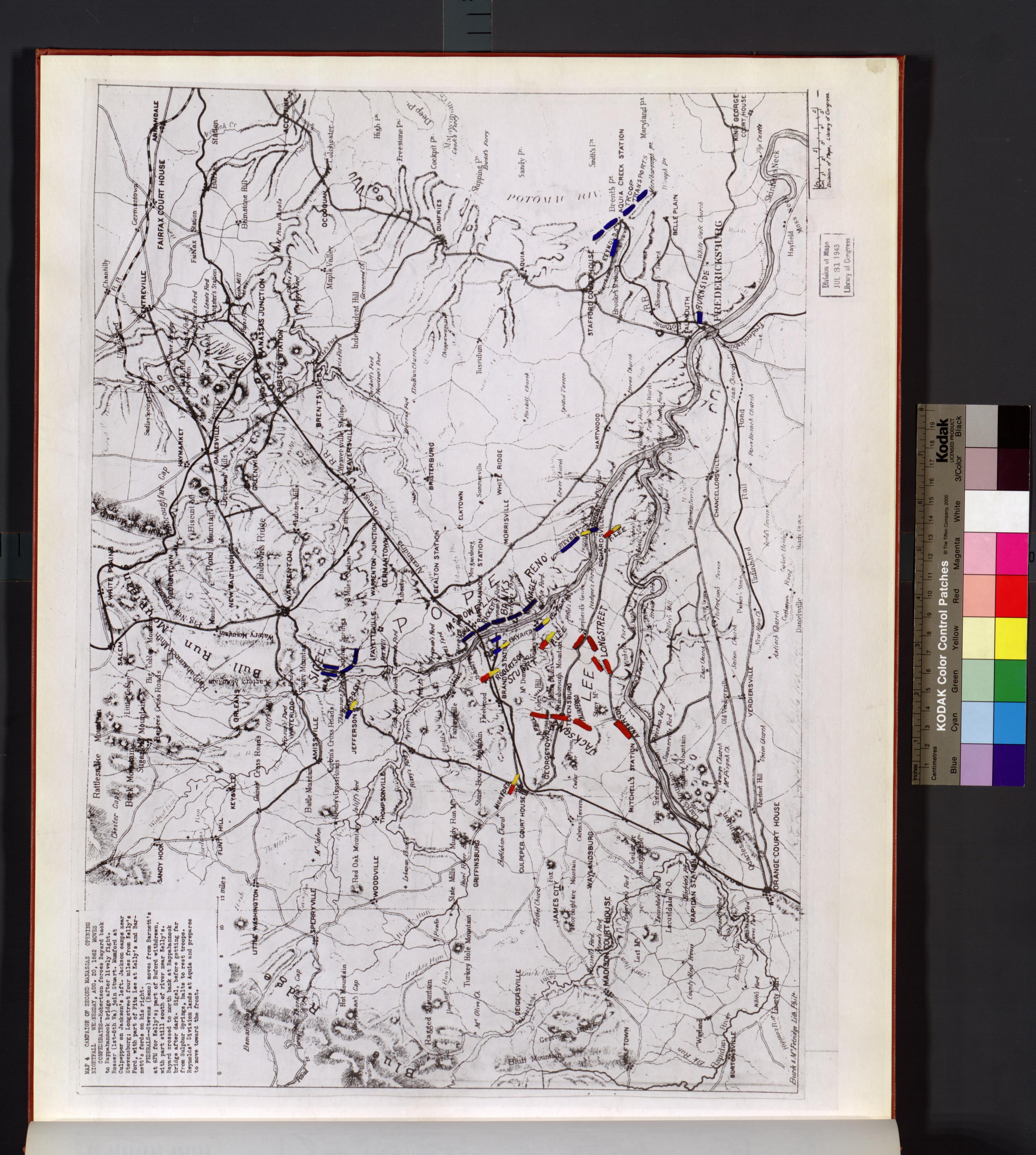 This old map of Manassas Region, , Virginia was created by Russell, Robert E. L. in 1862