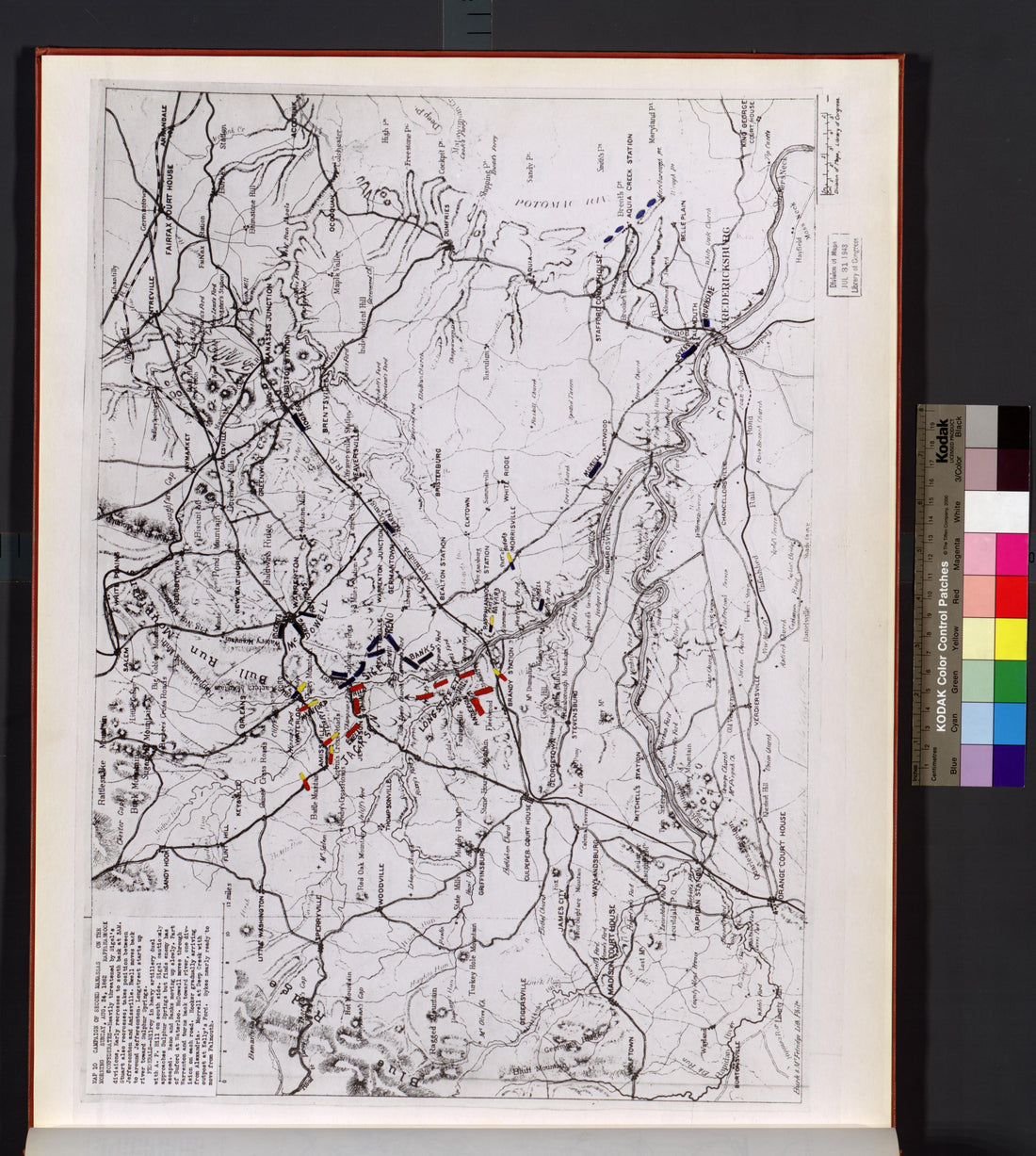 This old map of Manassas Region, , Virginia was created by Russell, Robert E. L. in 1862