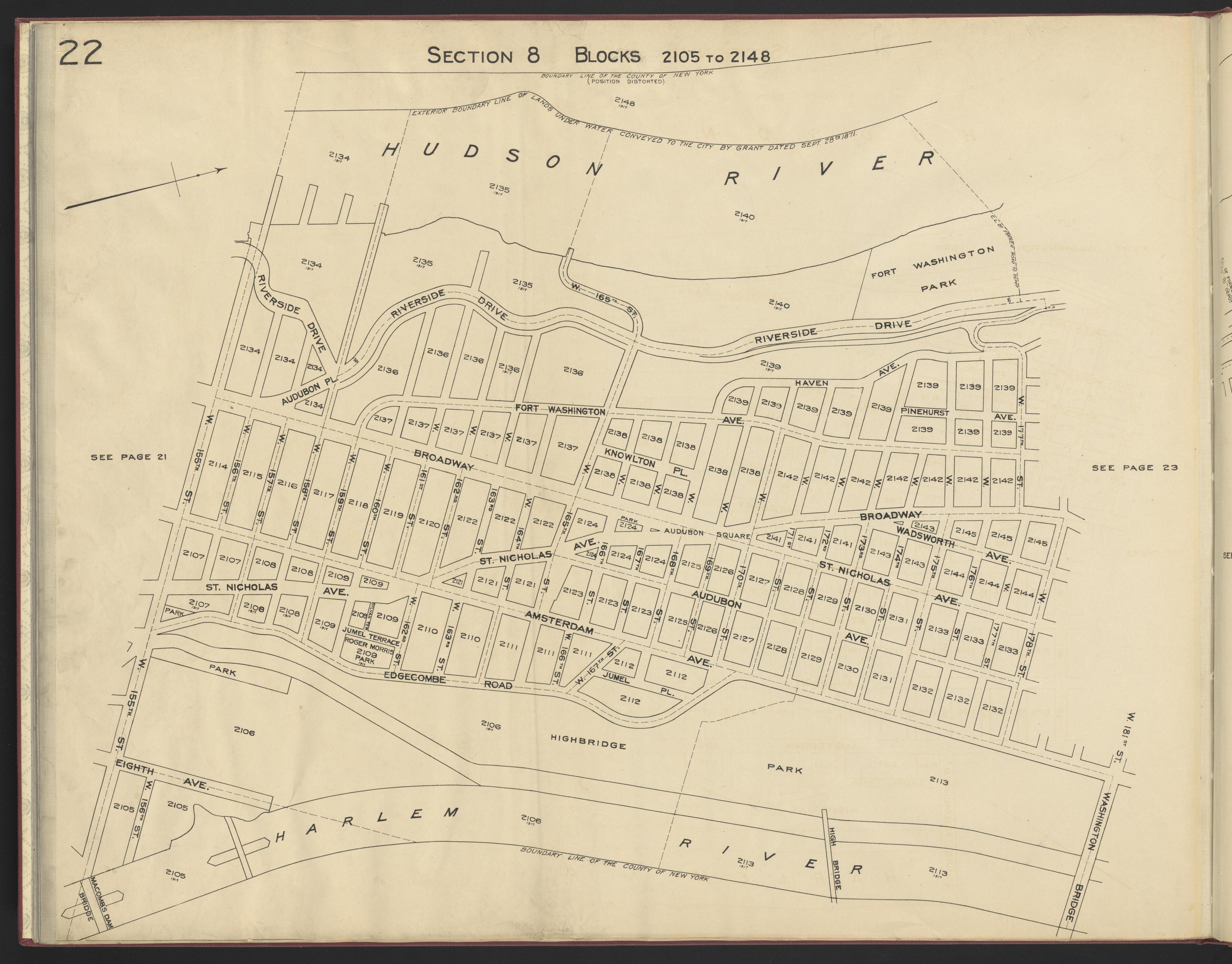 Image 24 of the Land Map of the County of New York from the Land Map of the County of New York 1917 by Relic Map Company