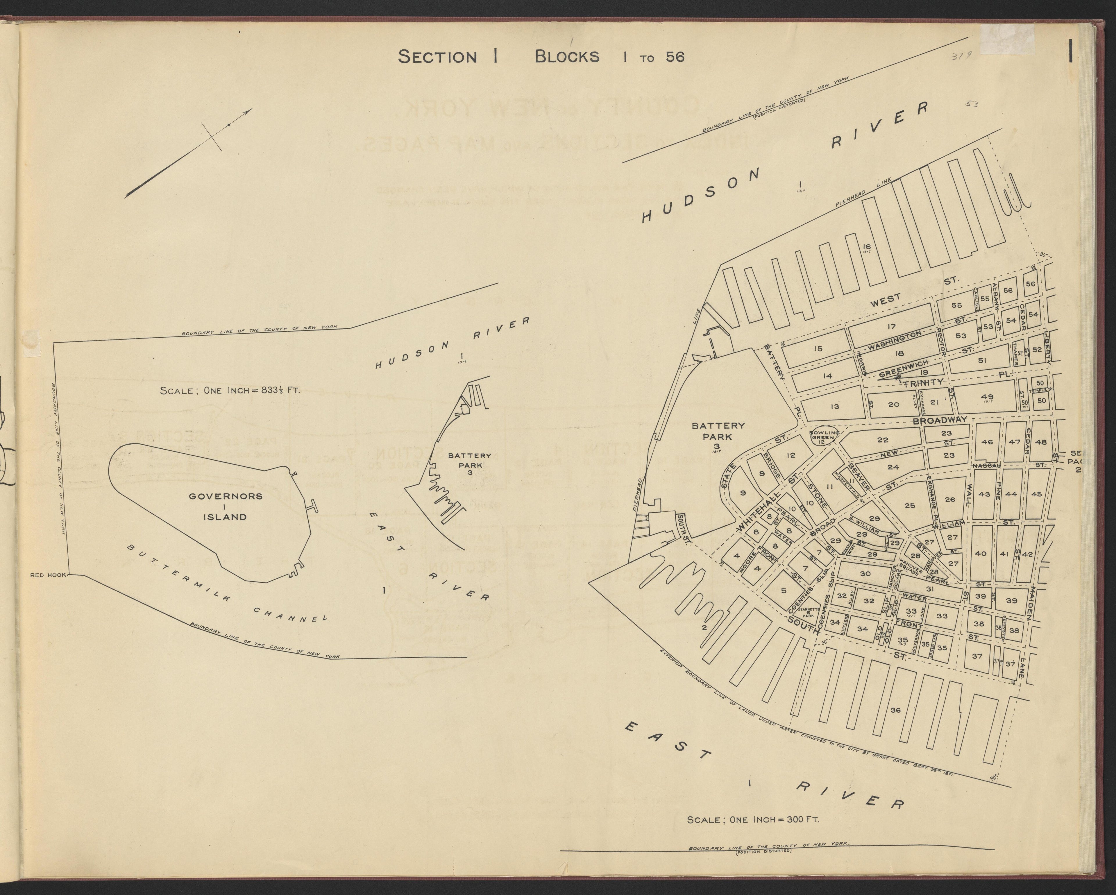 Image 3 of the Land Map of the County of New York from the Land Map of the County of New York 1917 by Relic Map Company