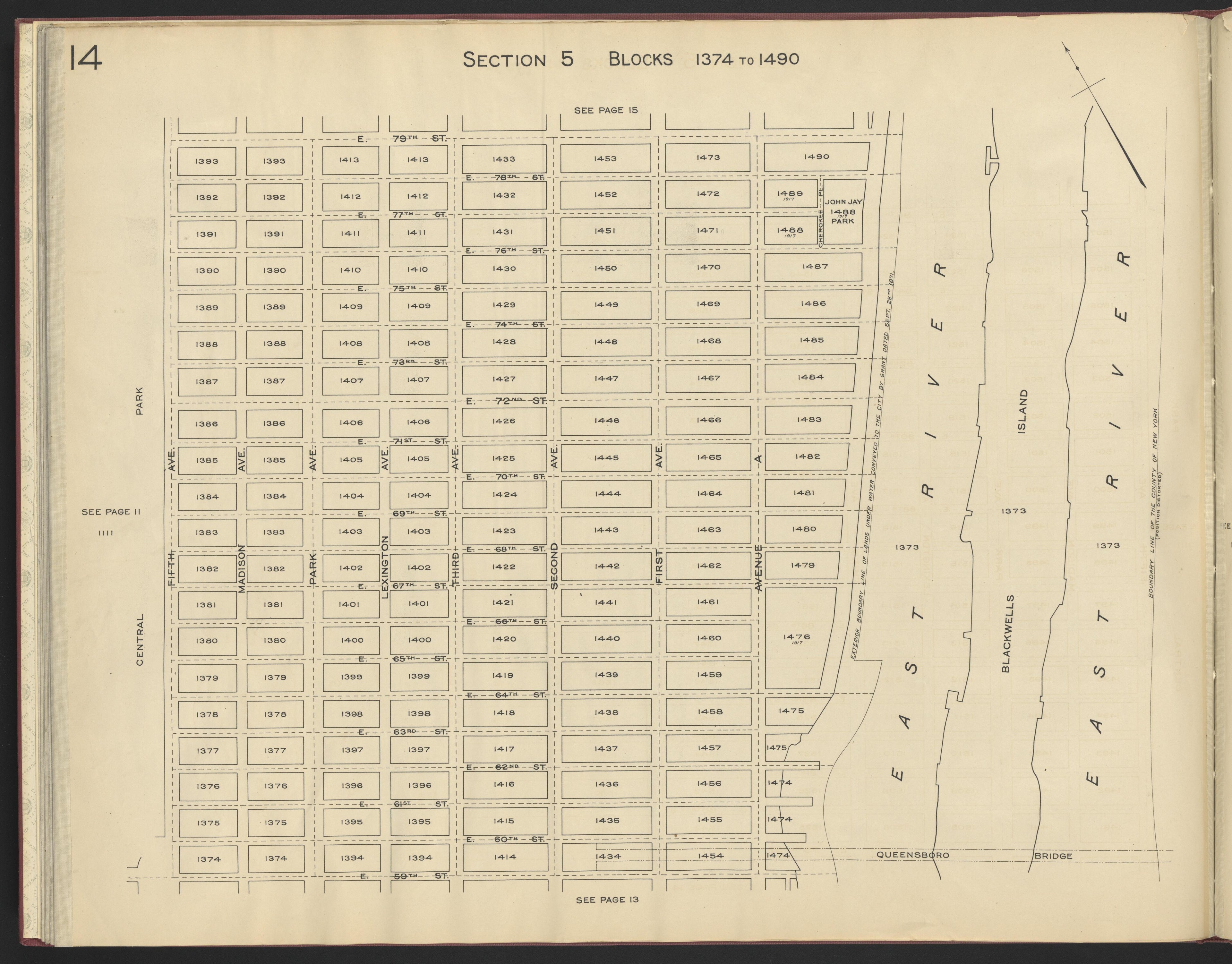 Image 16 of the Land Map of the County of New York from the Land Map of the County of New York 1917 by Relic Map Company