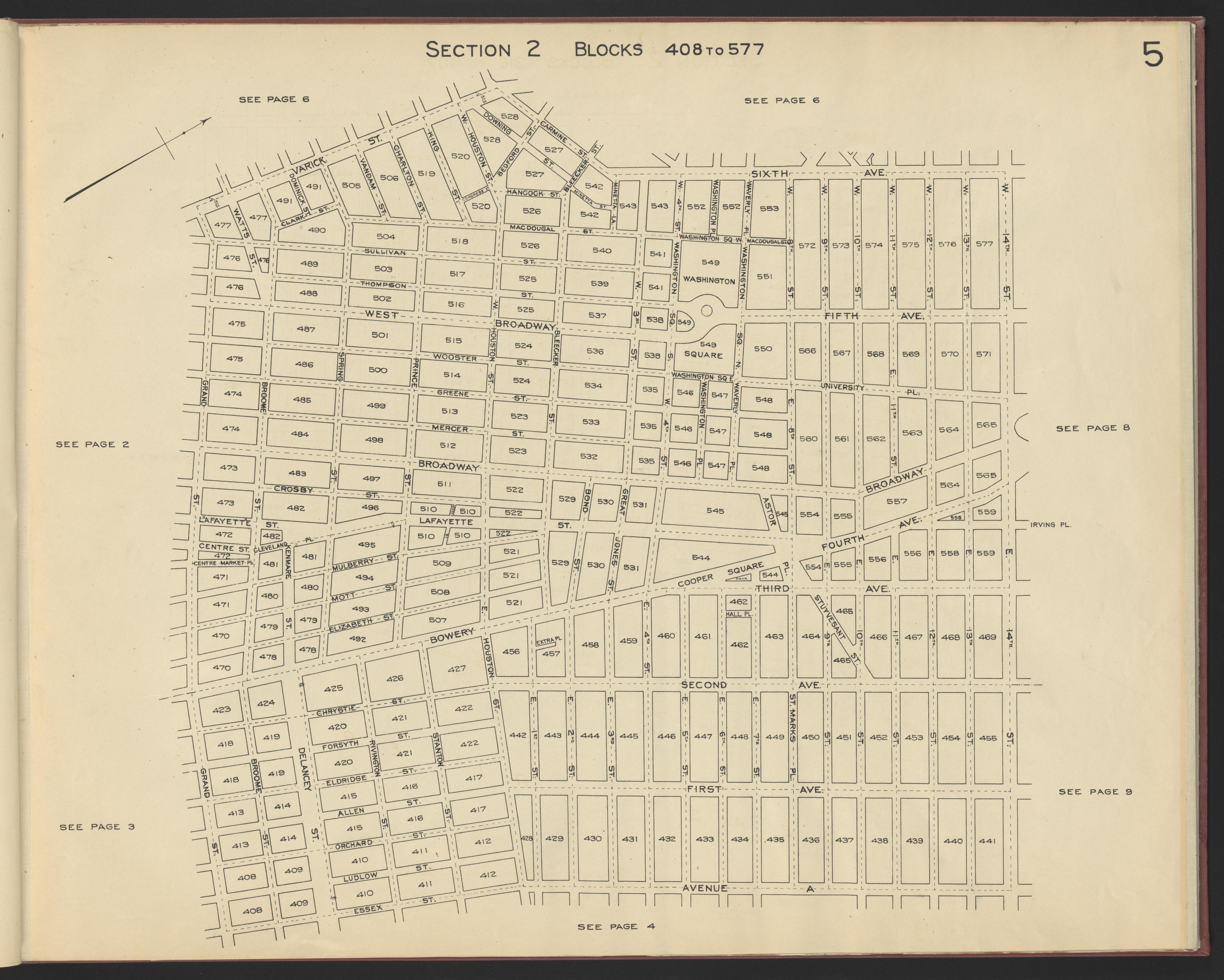 Image 7 of the Land Map of the County of New York from the Land Map of the County of New York 1917 by Relic Map Company