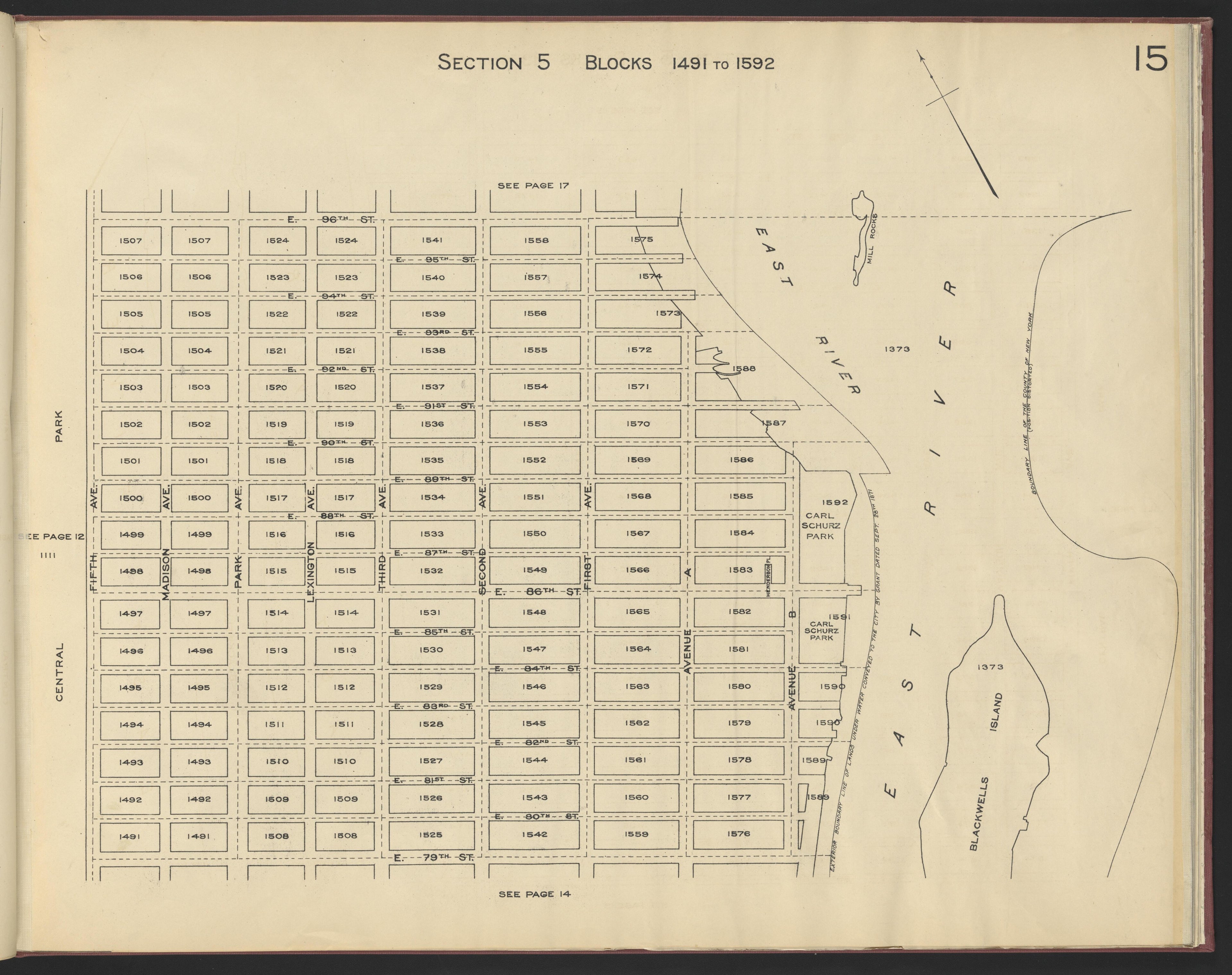 Image 17 of the Land Map of the County of New York from the Land Map of the County of New York 1917 by Relic Map Company
