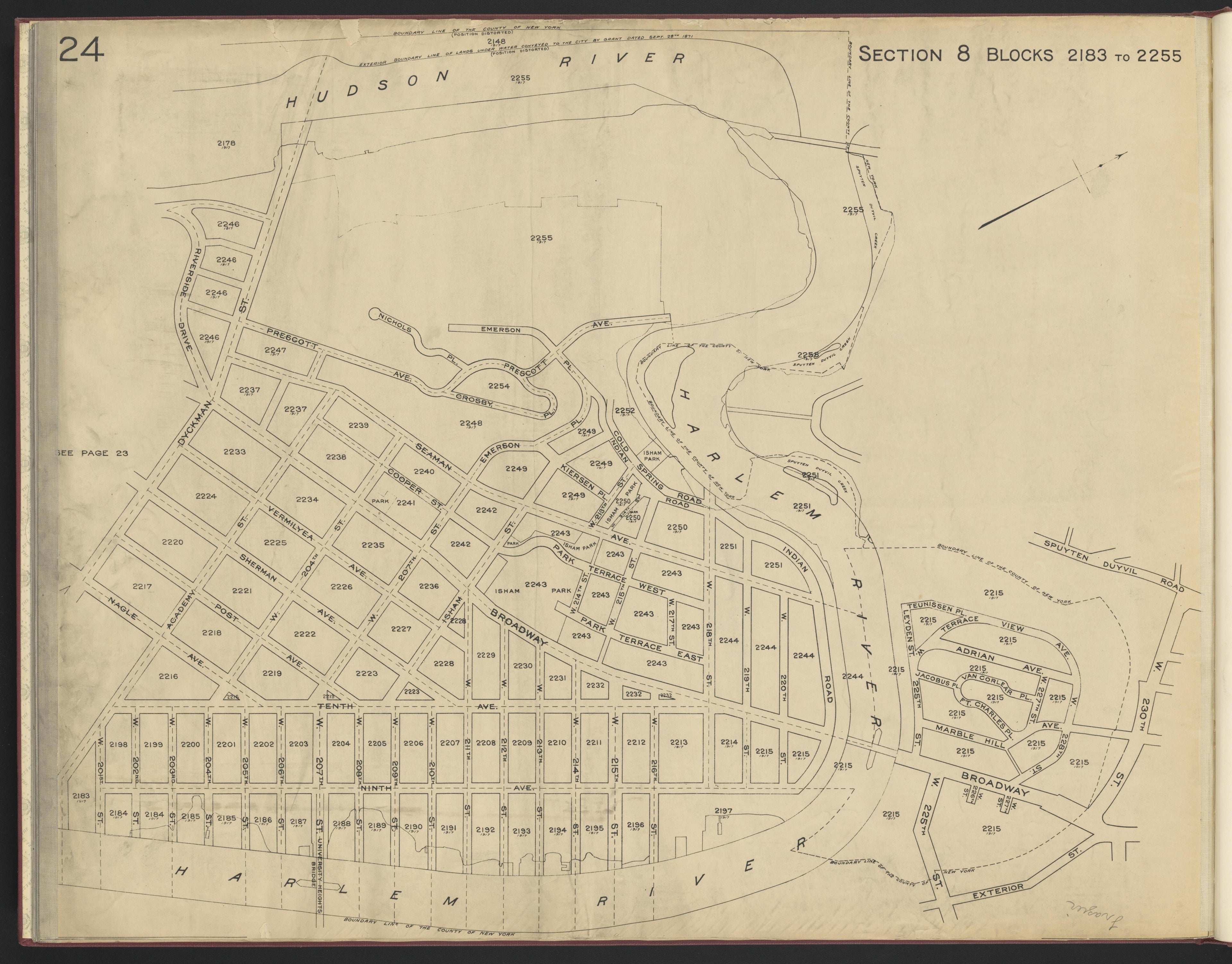 Image 26 of the Land Map of the County of New York from the Land Map of the County of New York 1917 by Relic Map Company