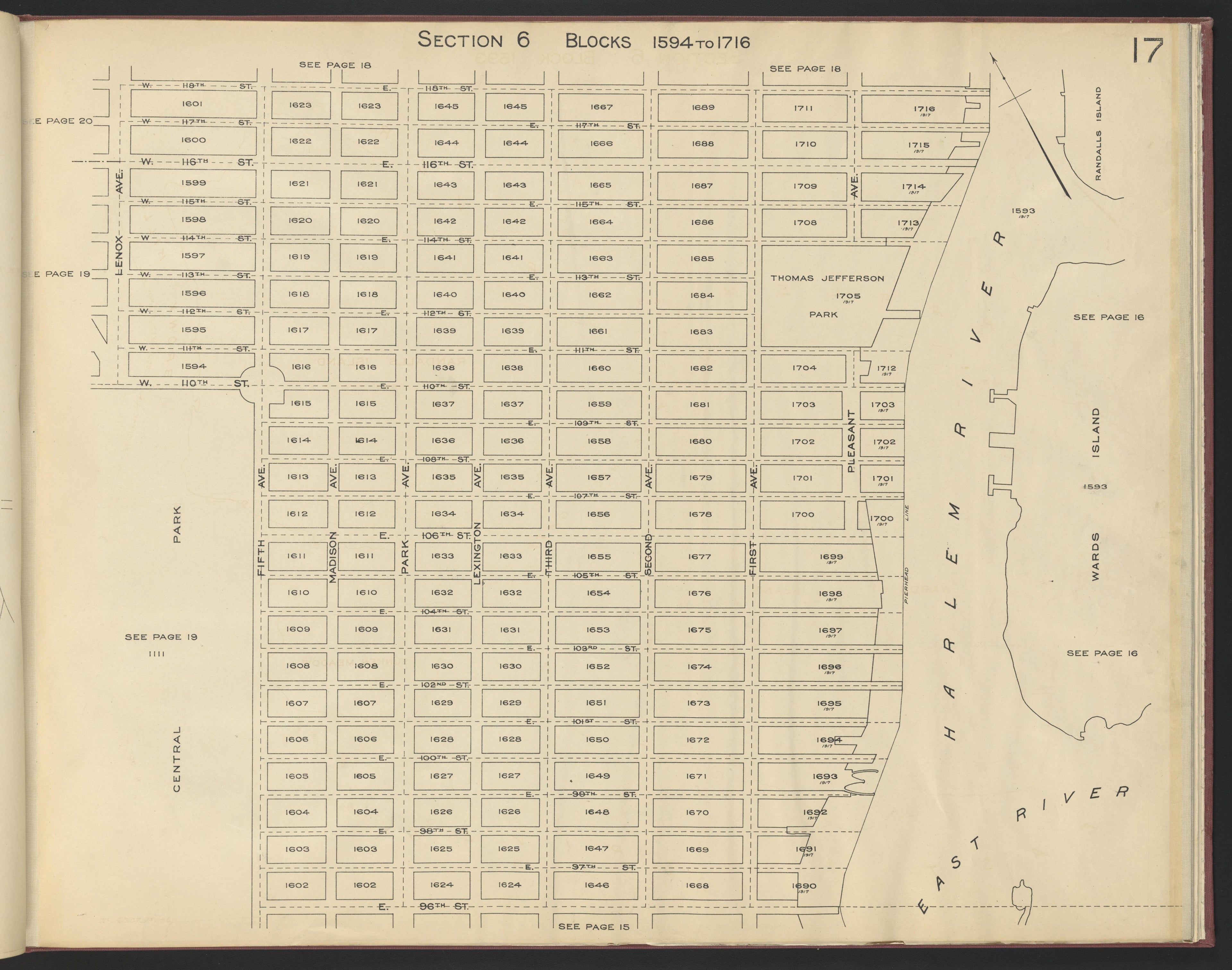 Image 19 of the Land Map of the County of New York from the Land Map of the County of New York 1917 by Relic Map Company