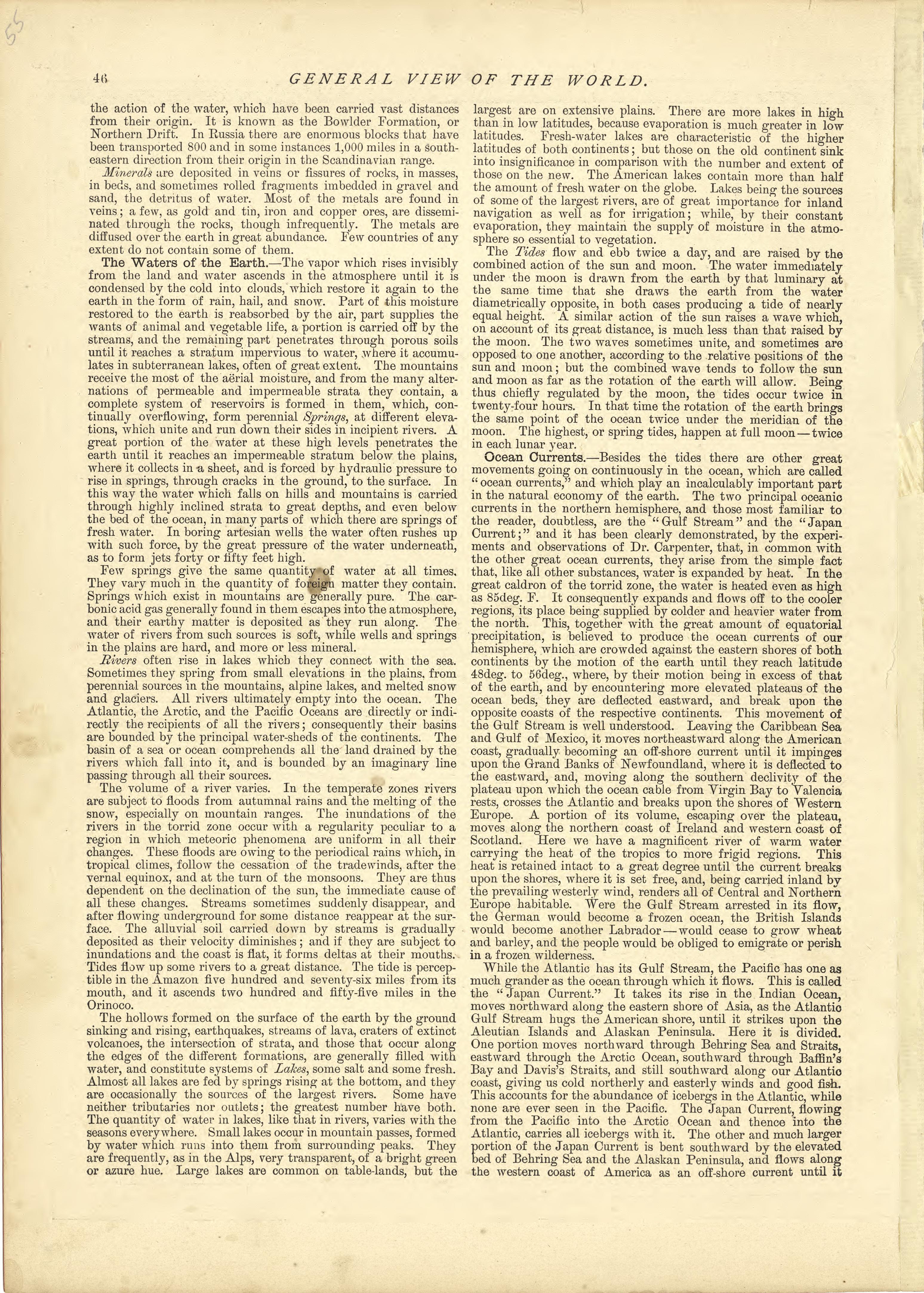 General View of the World - Continued from Historical Hand-atlas, Illustrated, Containing Large Scale Copper Plate Maps of Each State and Territory of the United States, and the Provinces of Canada, Together With a Complete Reference Map of the World,... by Relic Map Company