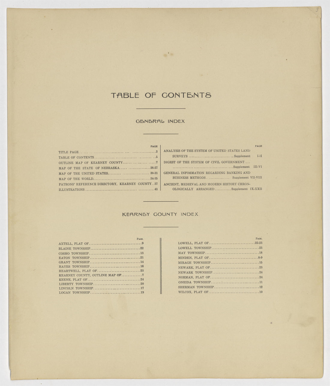 This old map of Kearney County, Nebraska, was created by Geo. A. Ogle & Co in 1923