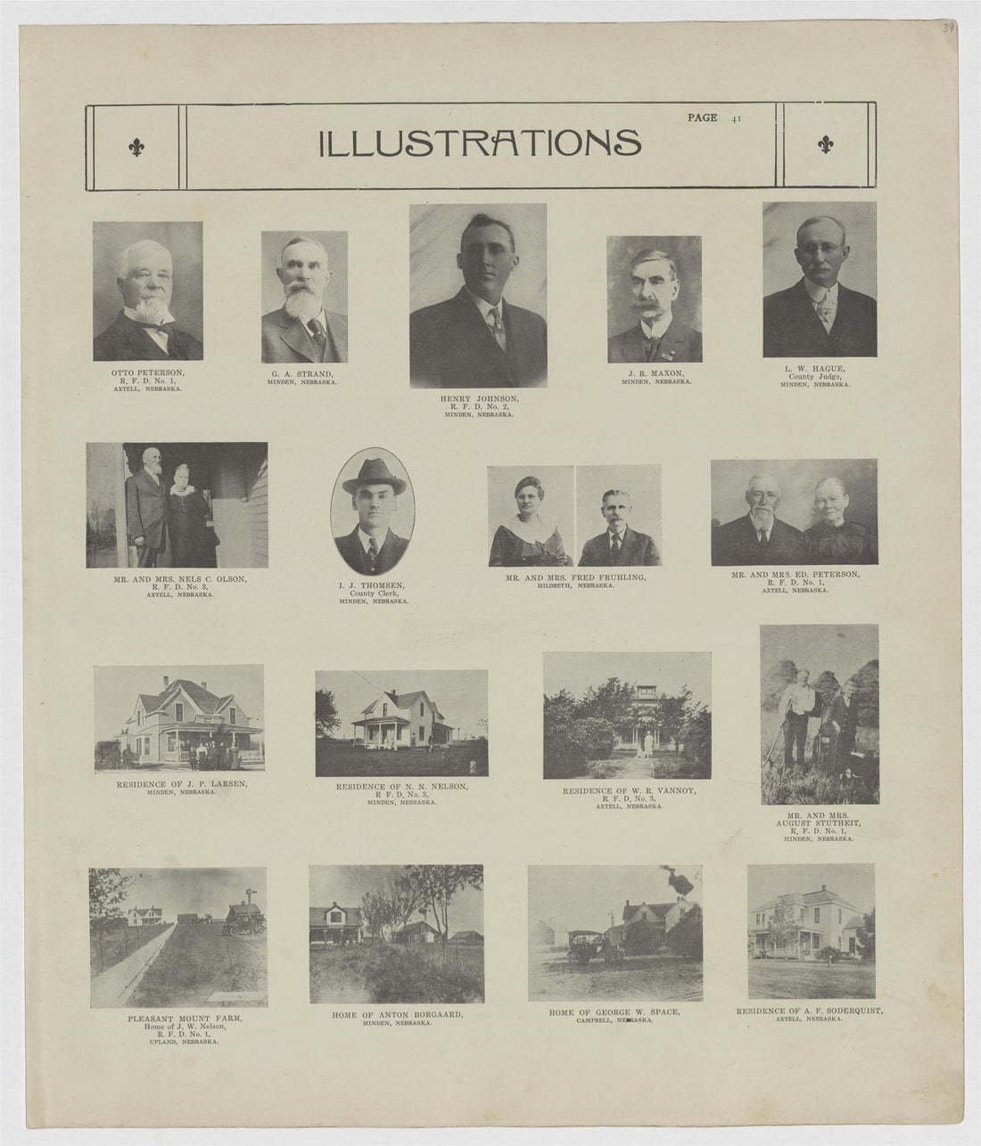 This old map of Kearney County, Nebraska, was created by Geo. A. Ogle & Co in 1923