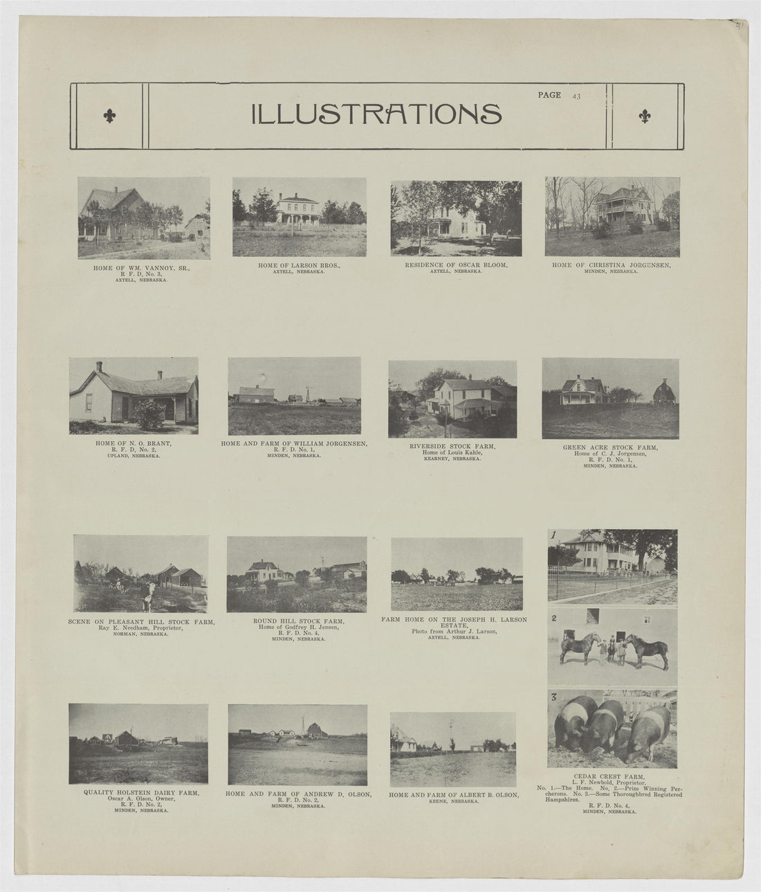 This old map of Kearney County, Nebraska, was created by Geo. A. Ogle & Co in 1923