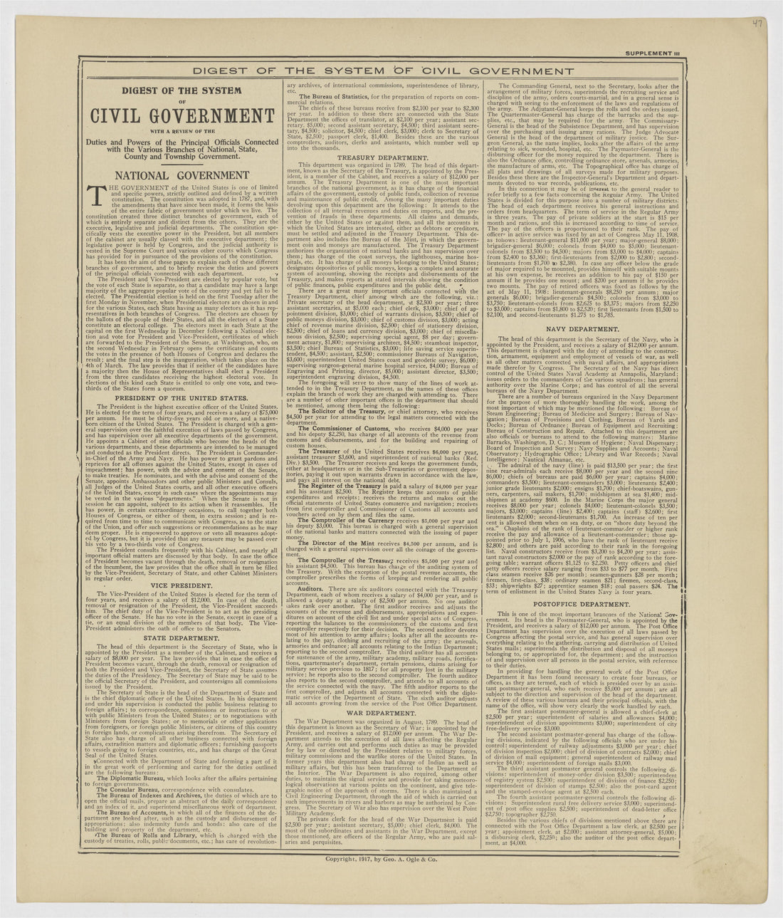 This old map of Kearney County, Nebraska, was created by Geo. A. Ogle & Co in 1923