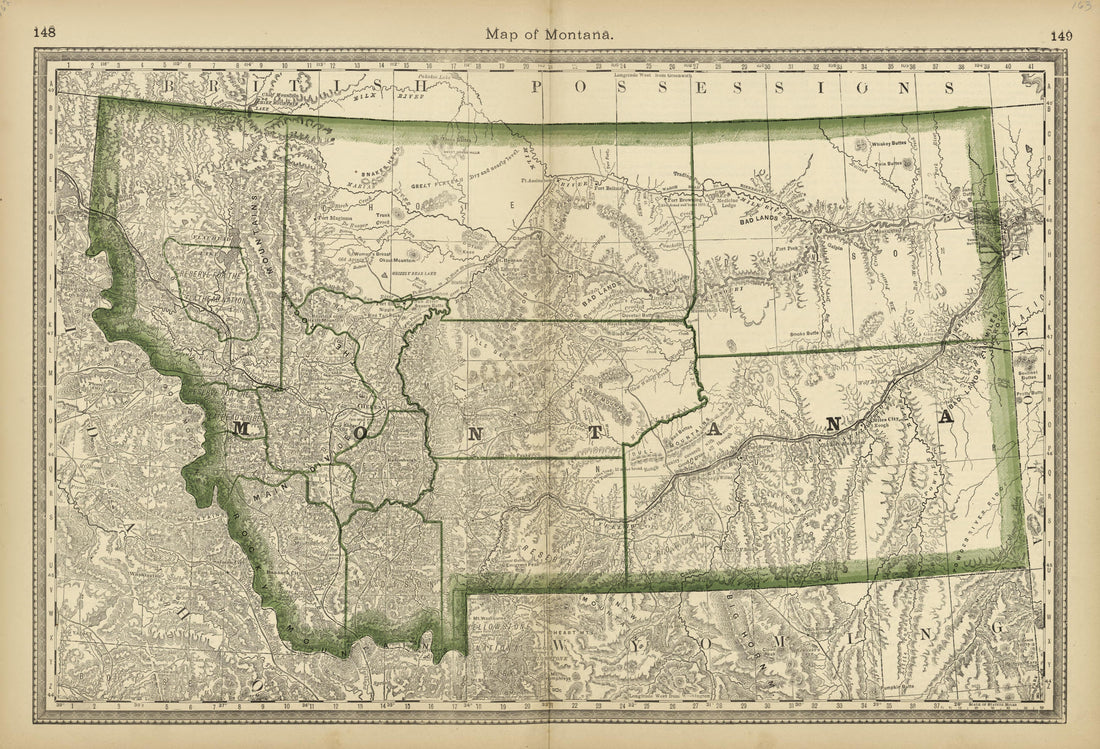 This old map of Pleasants County, , West Virginia, Wood County was created by H.H. Hardesty (Firm) in 1882
