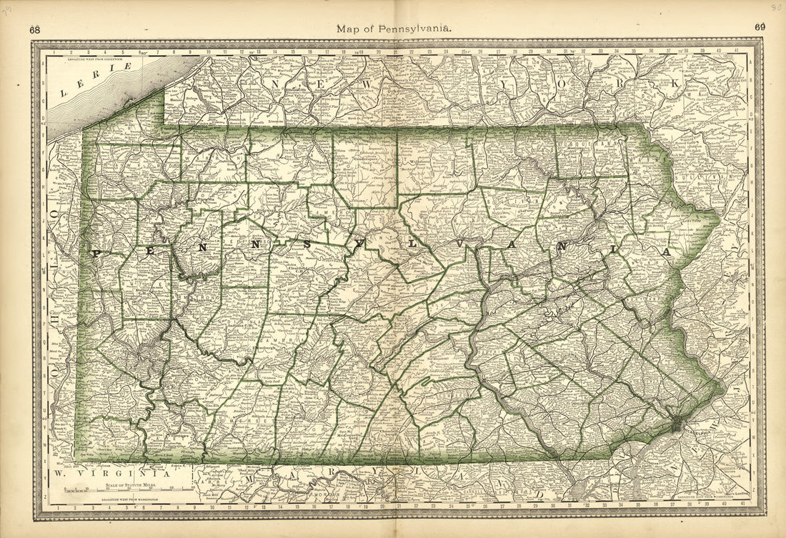This old map of Pleasants County, , West Virginia, Wood County was created by H.H. Hardesty (Firm) in 1882