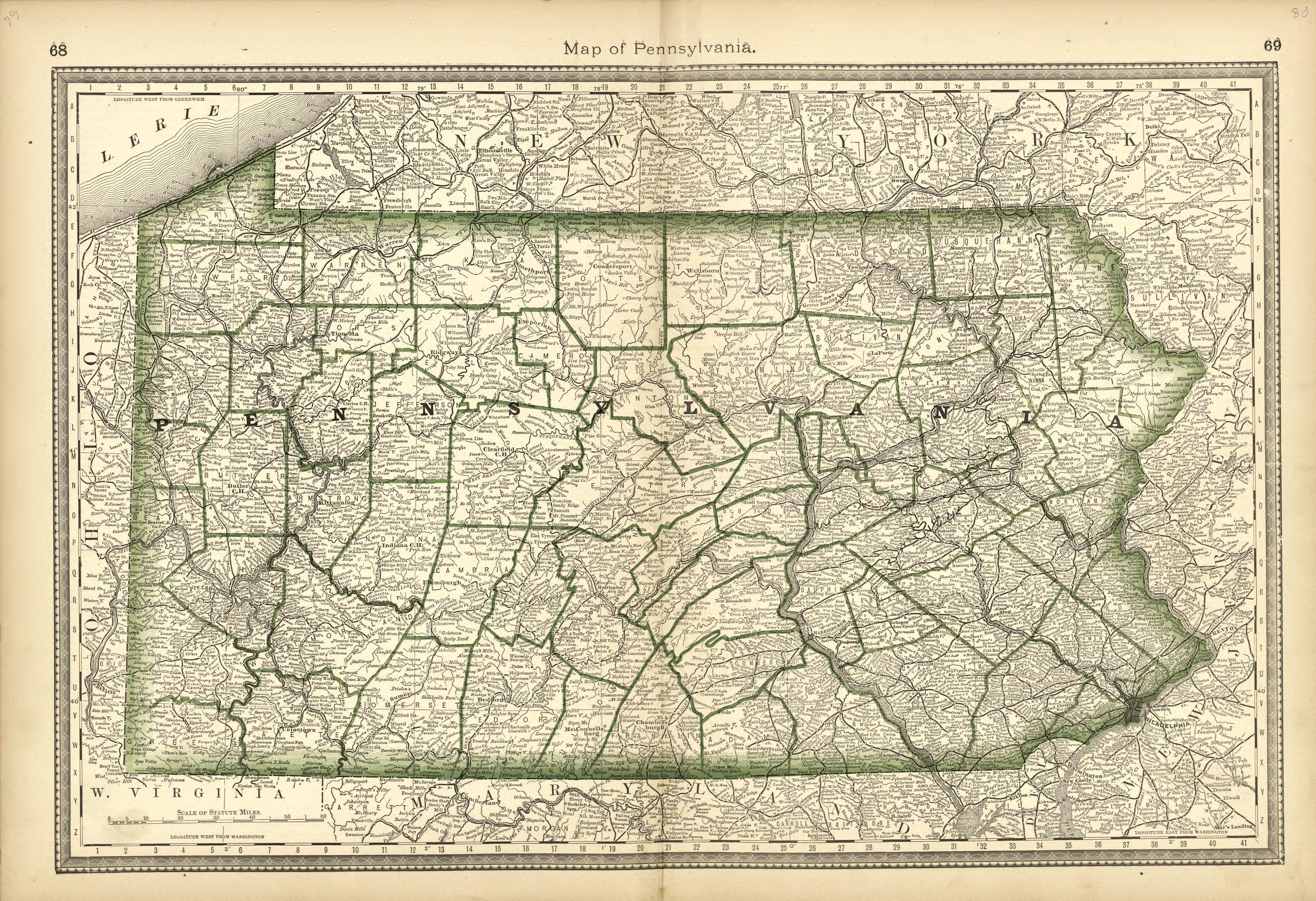 This old map of Pleasants County, , West Virginia, Wood County was created by H.H. Hardesty (Firm) in 1882
